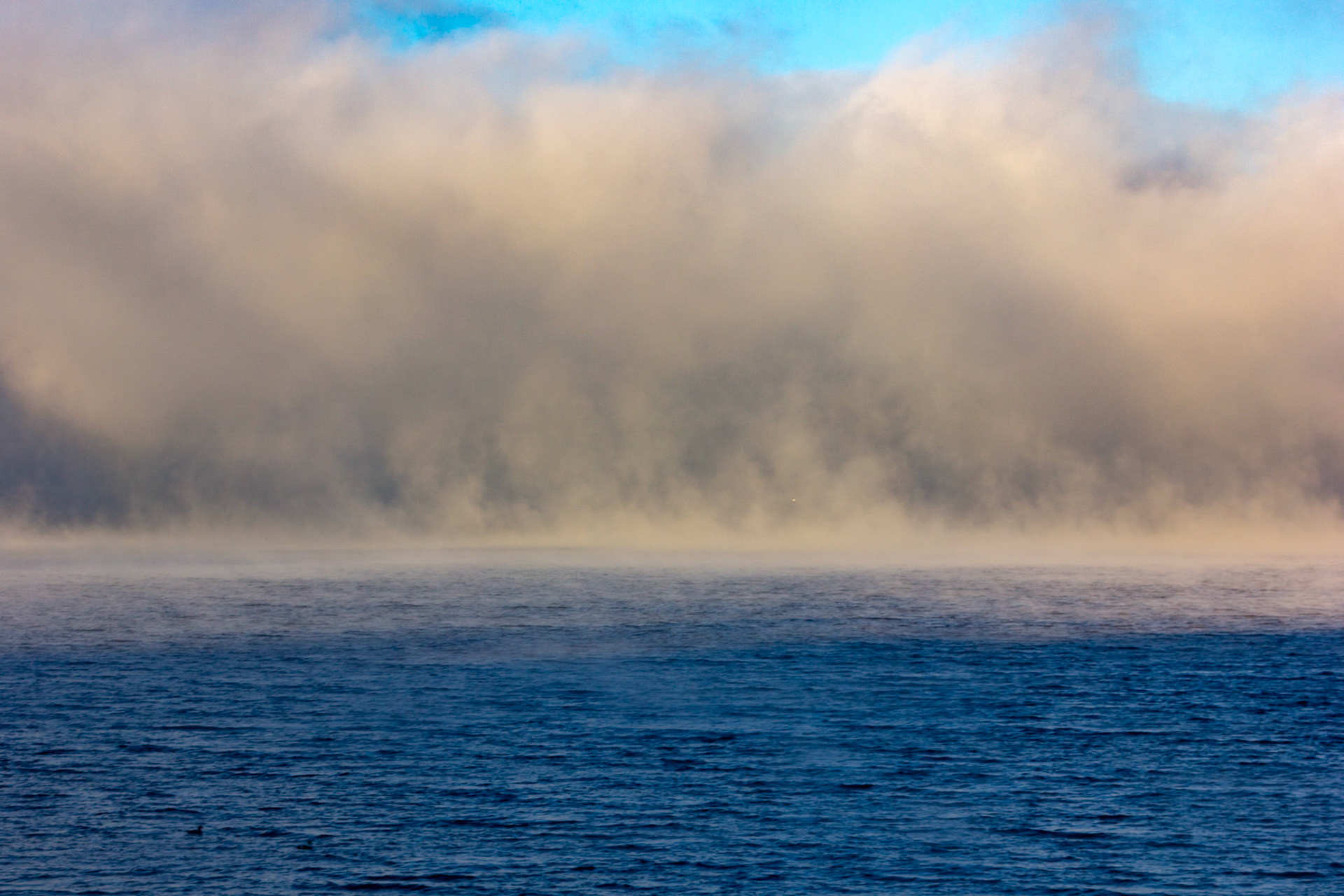 Fog over the Firth of Clyde at Gourock 13 December 2022