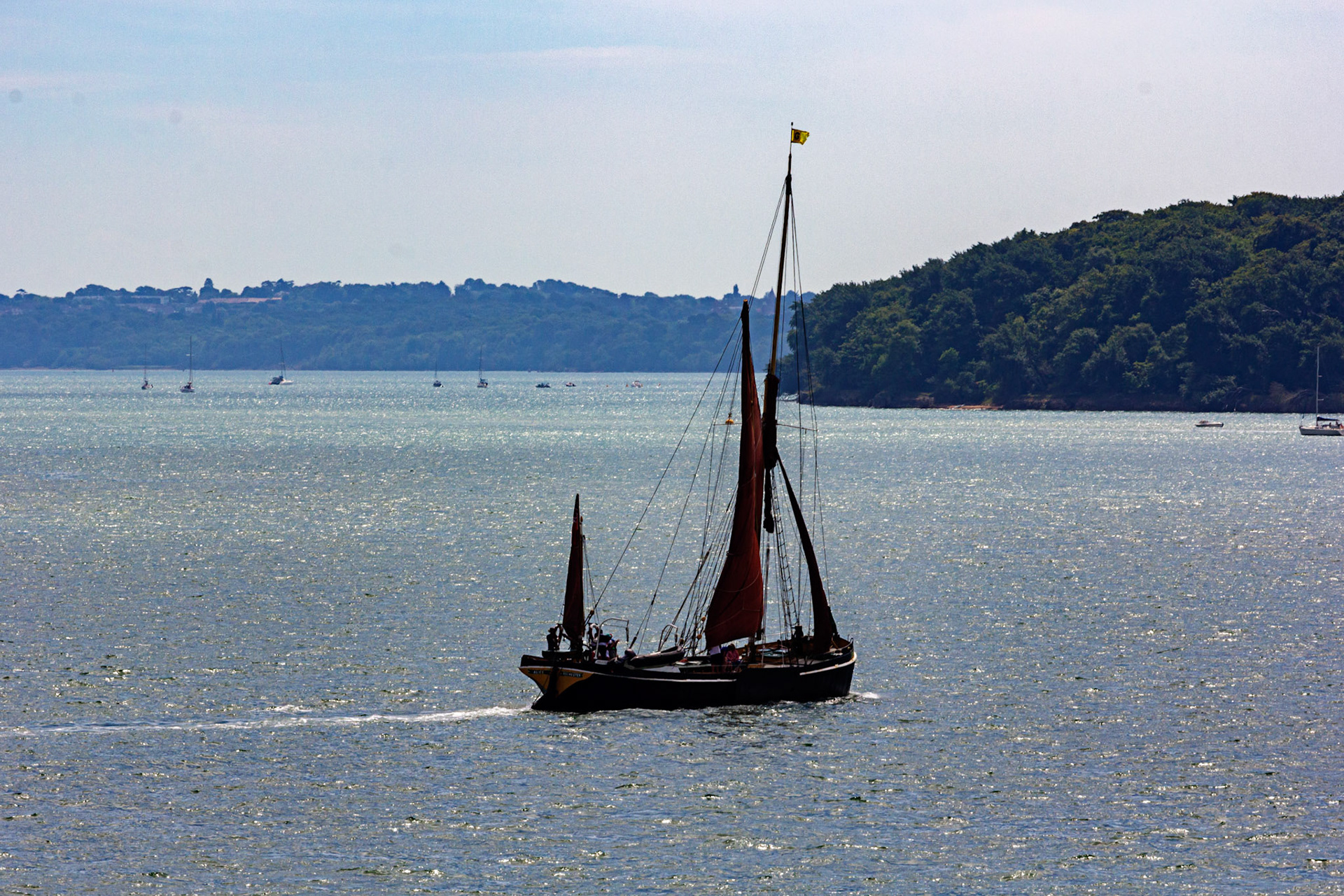Alice - Thames Sailing barge on the Solent
