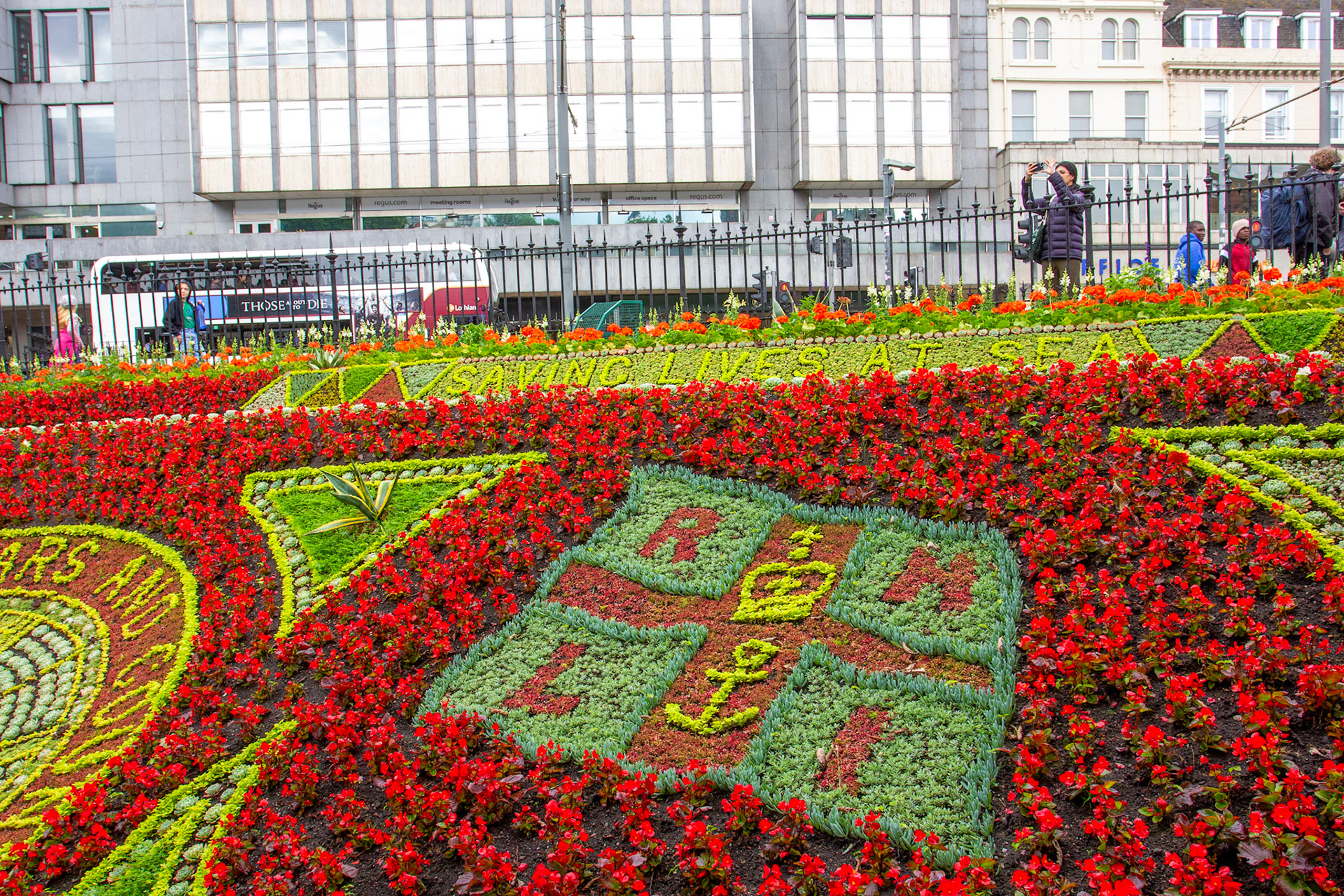 Edinburgh - Floral Clock - RNLI 200 years of saving lives at sea. 27 July 2024