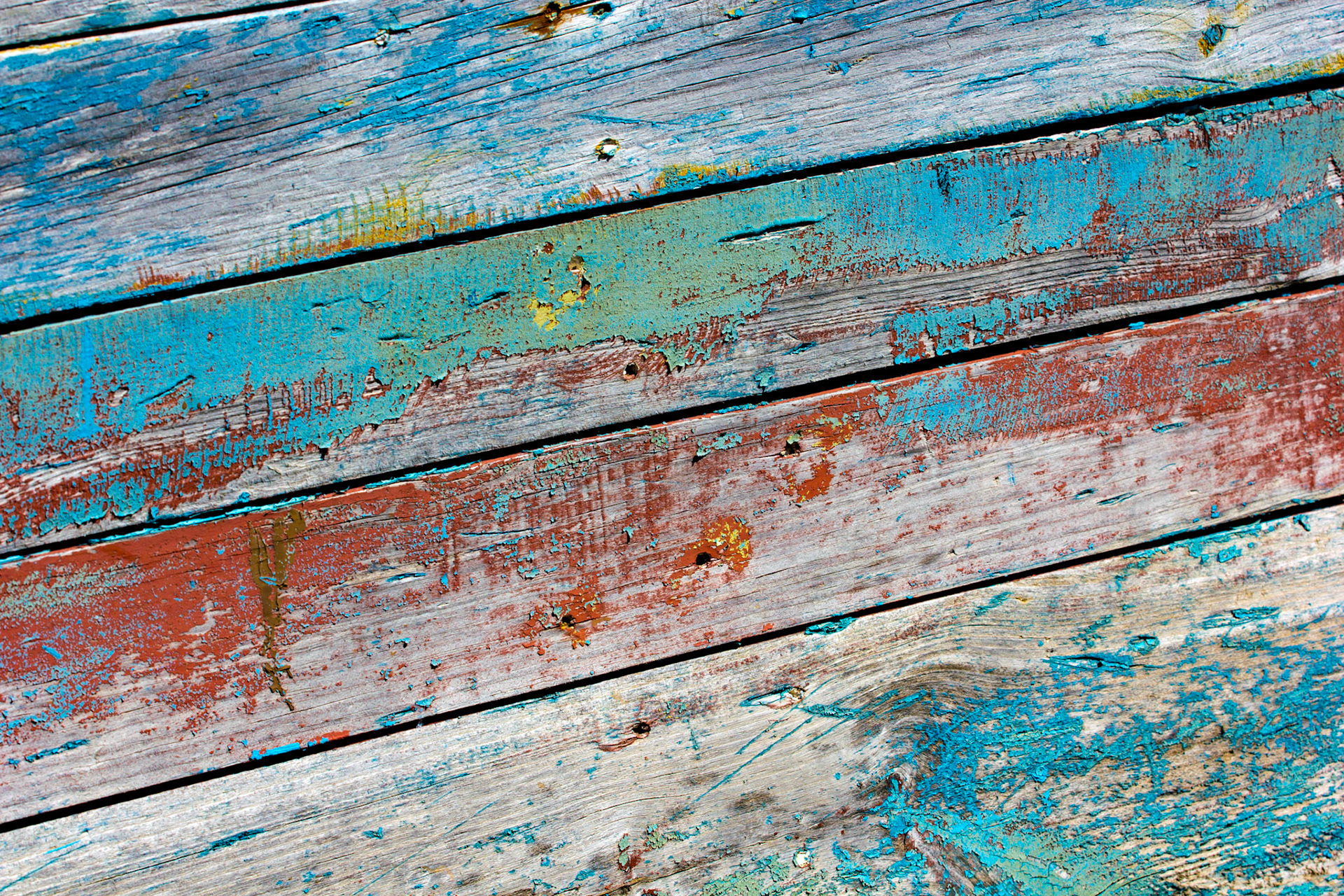 Old paint on a boat in Fuzeta