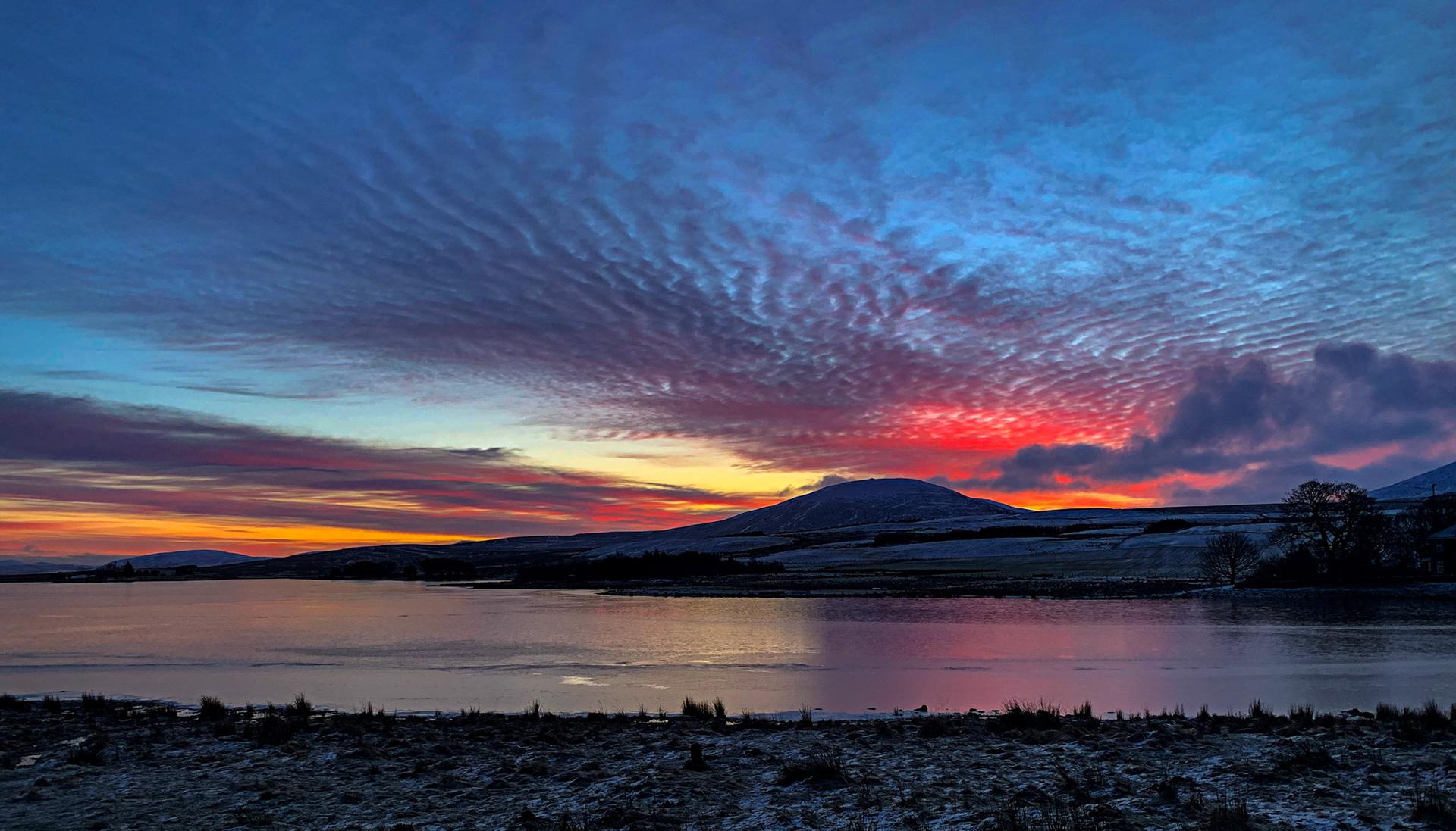 Sun Rise at Harperrig Reservoir 31 January 2021 Please see my other photos at JamesPDeans.co.uk