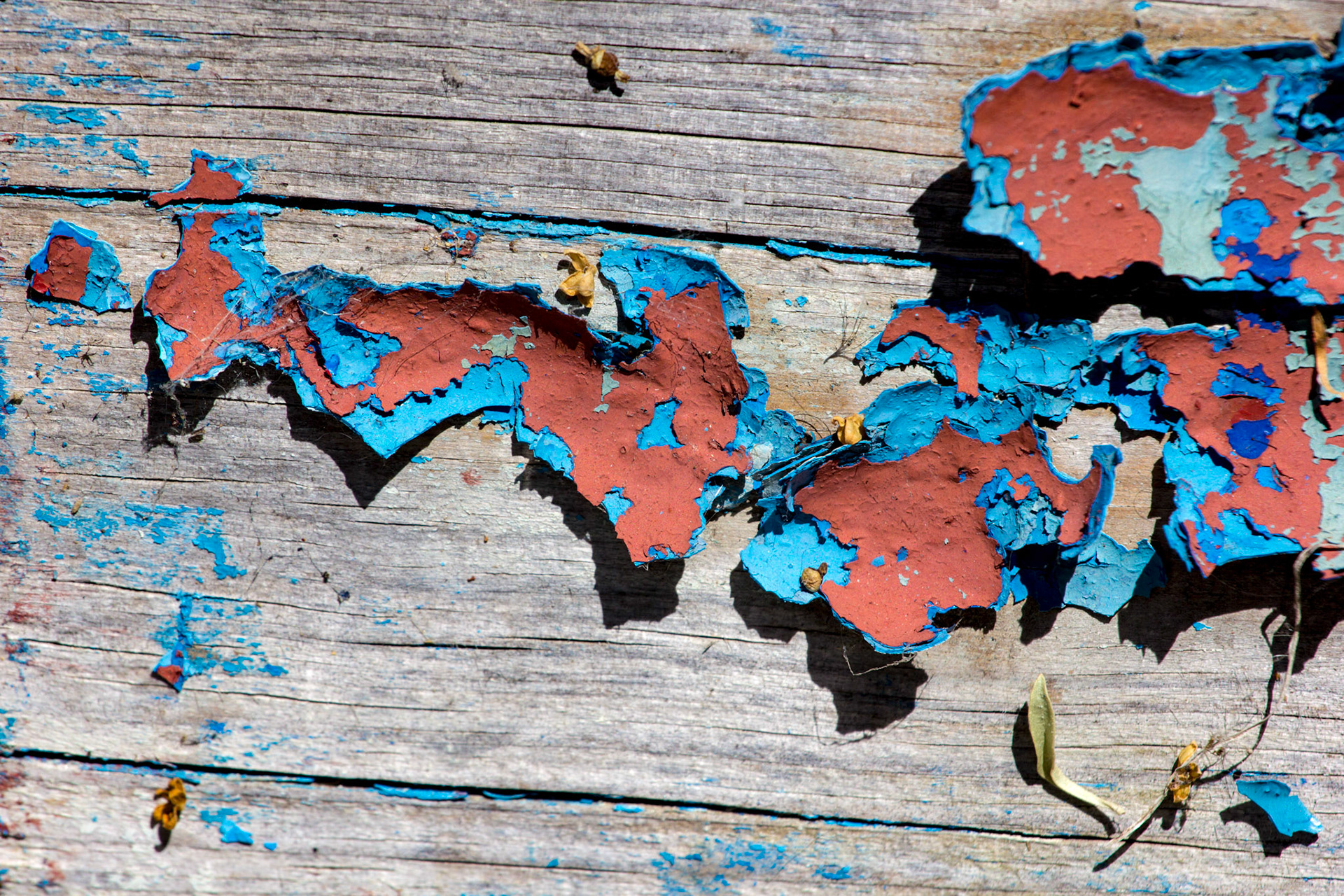 Old paint on a boat in Fuzeta