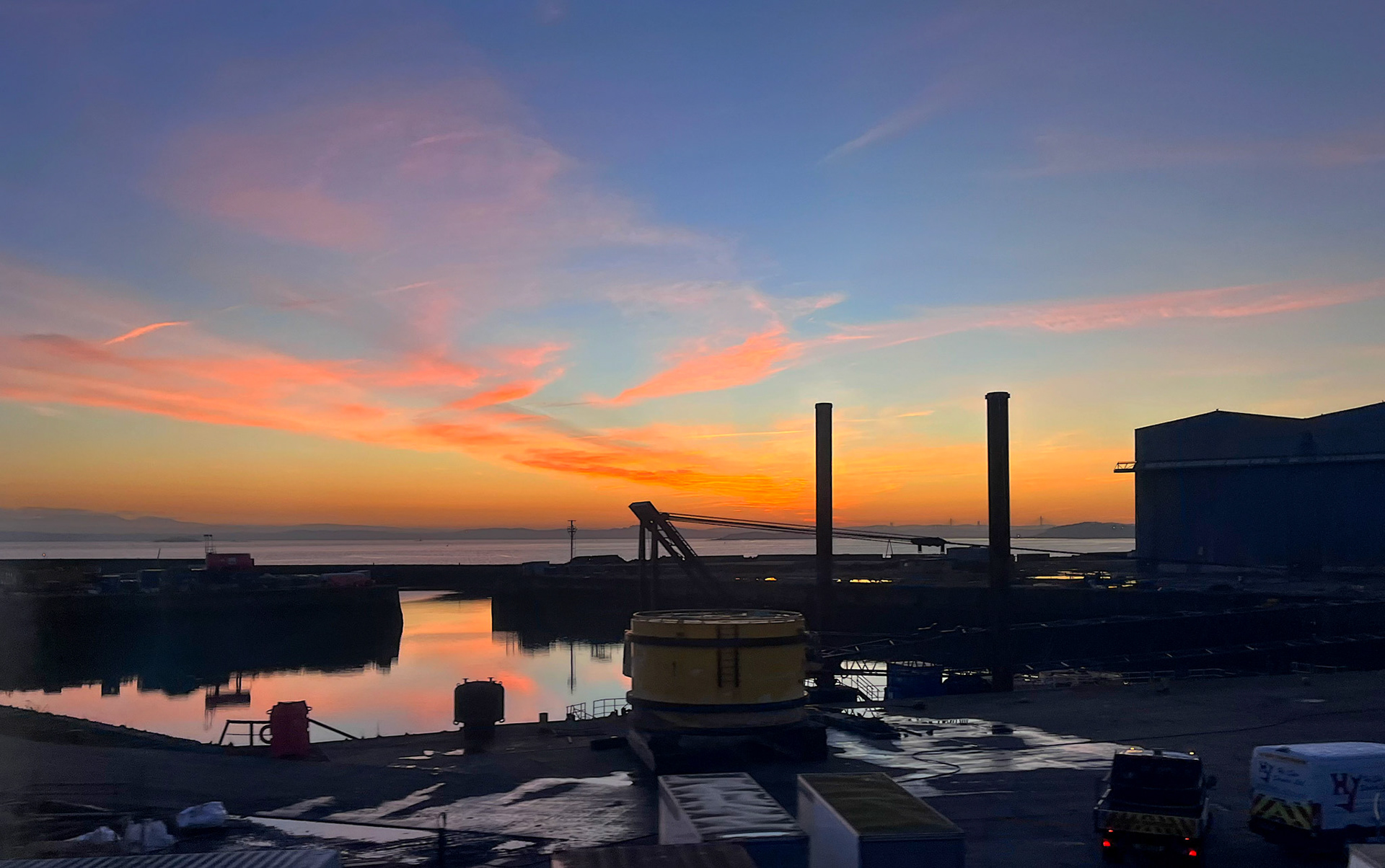 Burntisland Harbour Firth of Forth Sunset 10 December 2024