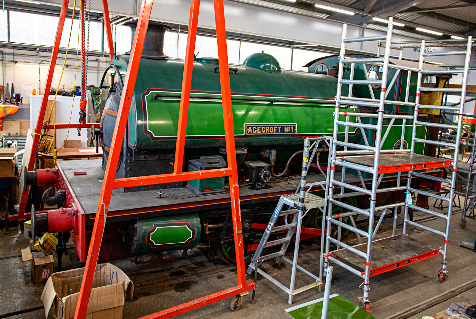 Locomotion - Shildon 26 March 2026A steam engine from the Agecroft Colliery, where Anderson Strathclyde had a few long wall shearers working.