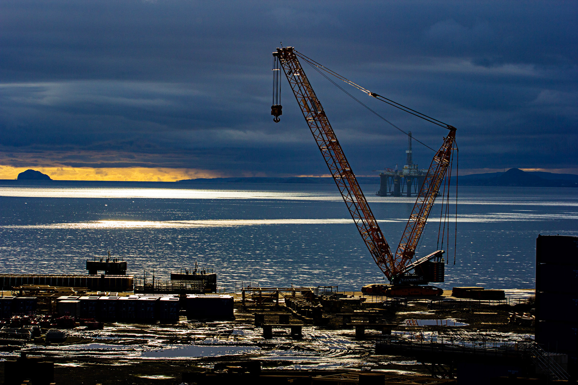 Methill Yard and the Firth of Forth Please see my other Photographs at: www.jamespdeans.co.uk