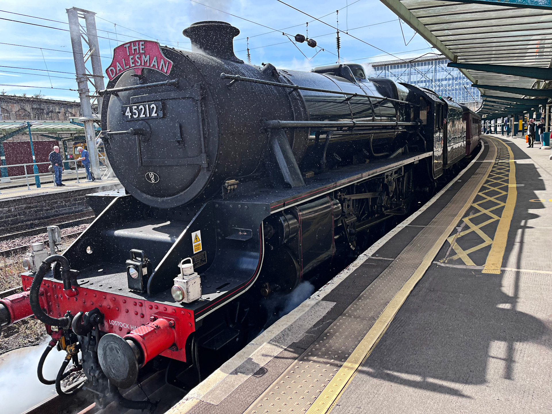 Trains in Carlisle Railway Station on 10 July 2025