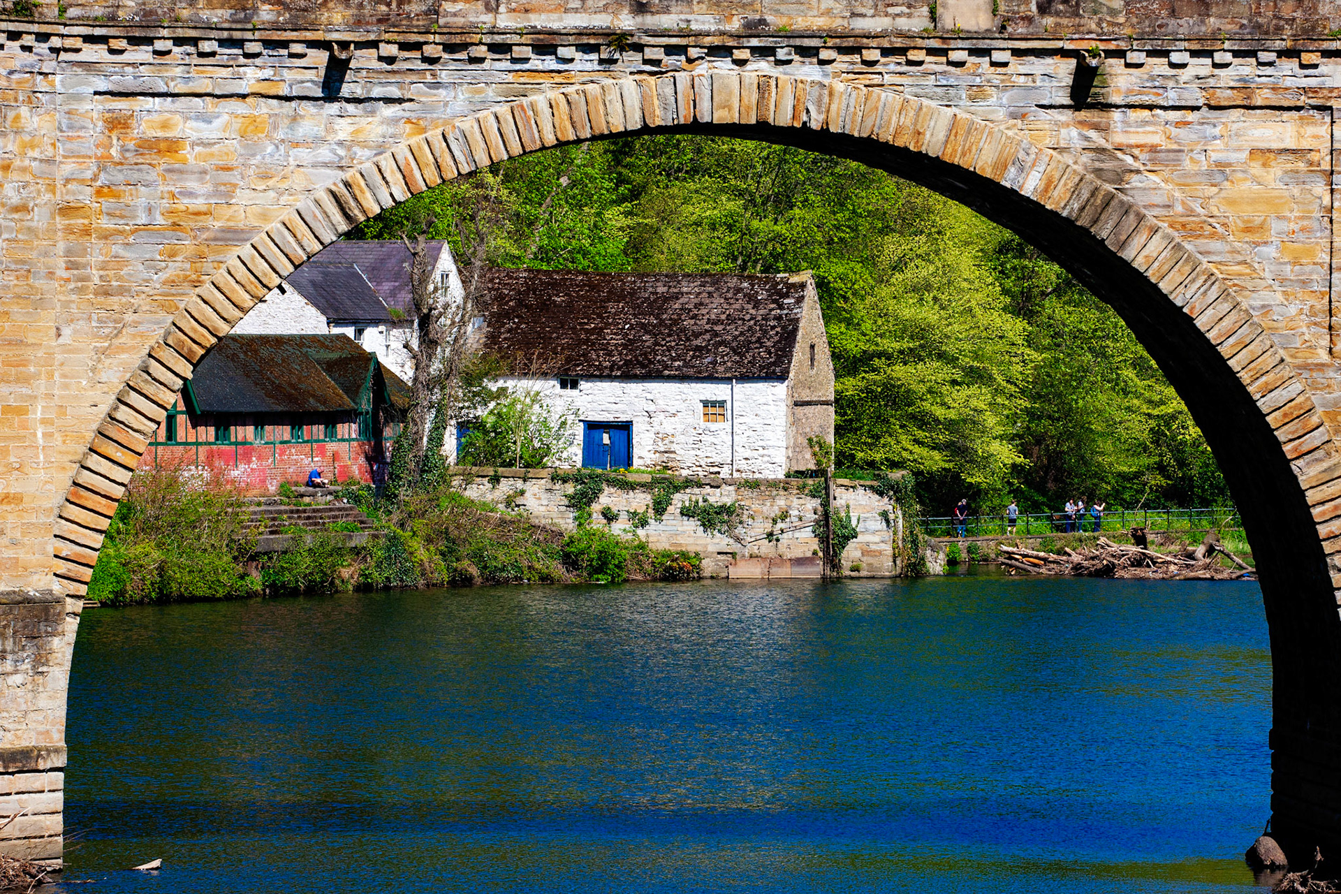 The old Corn Mill (was a fulling mill before that), viewed thourgh the Prebends Bridge, Durham 05 May 2018Please see my other Photographs at: www.jamespdeans.co.uk