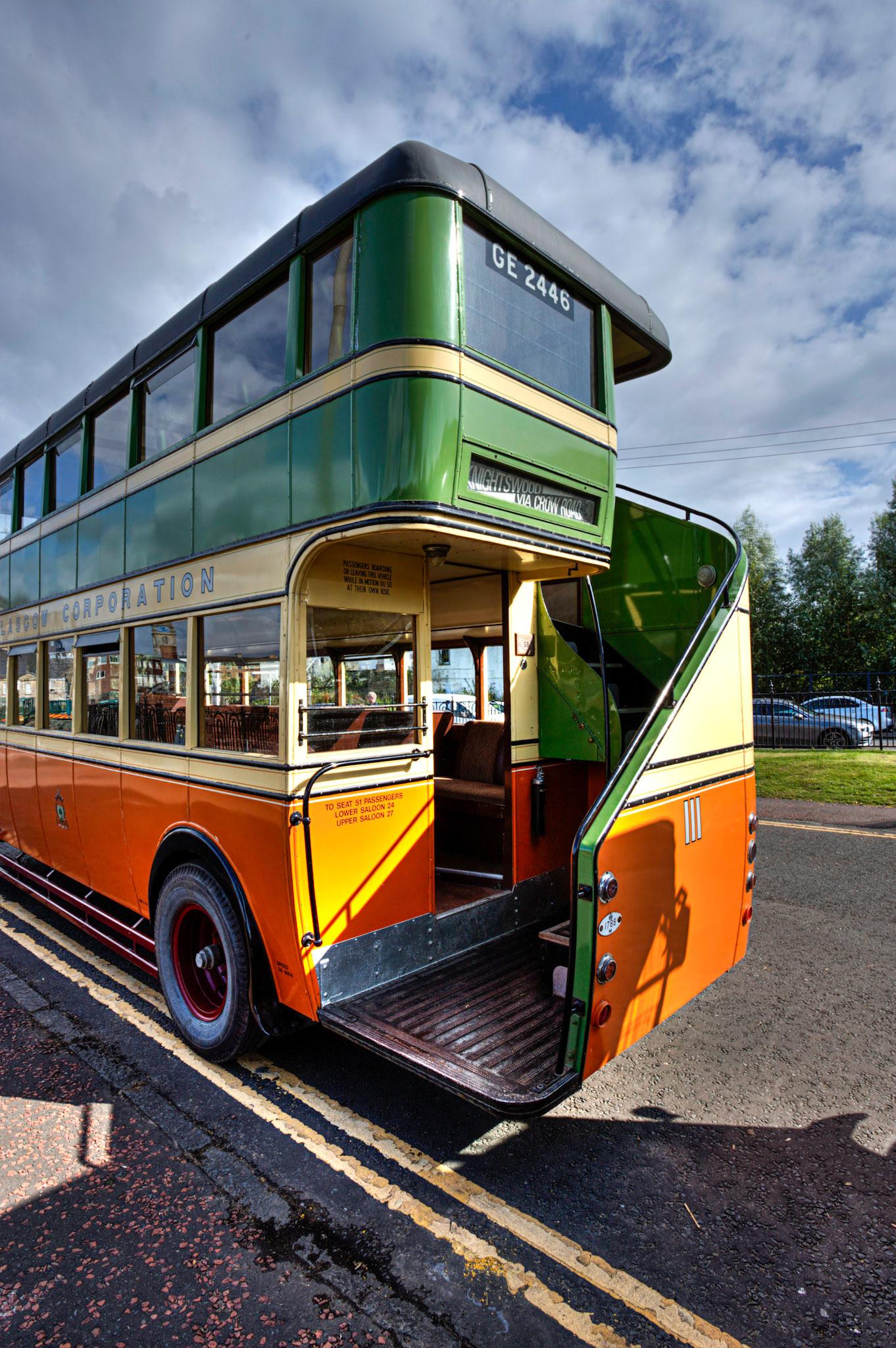 GE2446 Number: 111 1928 Leyland Titan - 100 years of Glasgow Corporation Motorbuses at the People's Palace Glasgow 03 August 2024