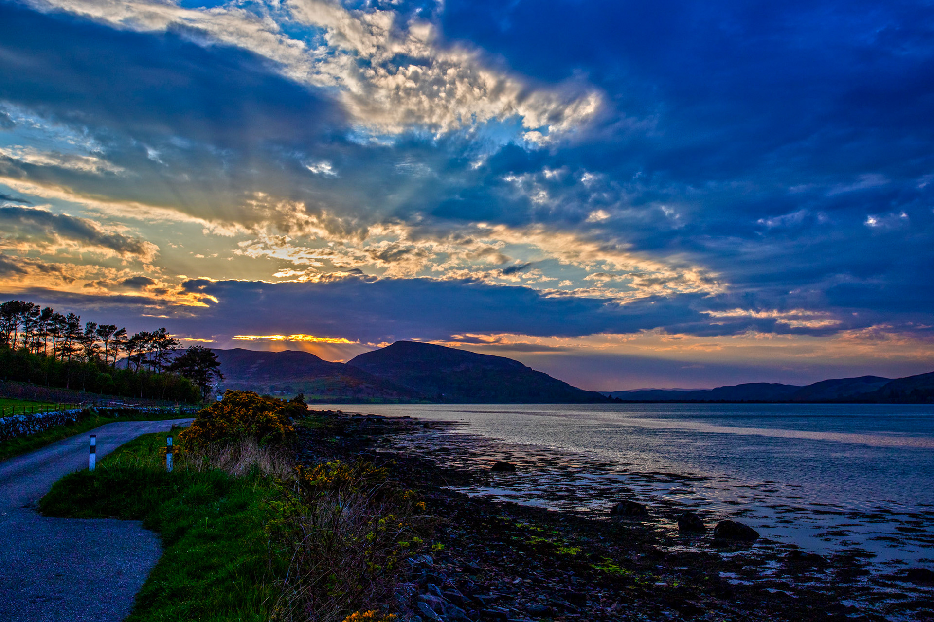 Sunset at Loch Fleet 03 May 2024