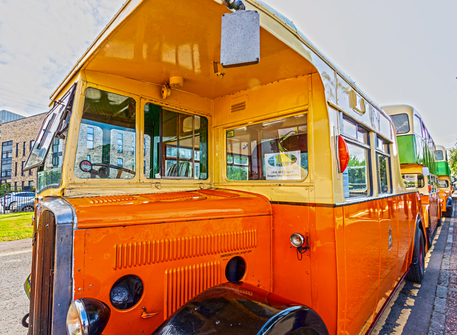 BUS181 Number: AR292 AEC Regent 1938 - 100 years of Glasgow Corporation Motorbuses at the People's Palace Glasgow 03 August 2024