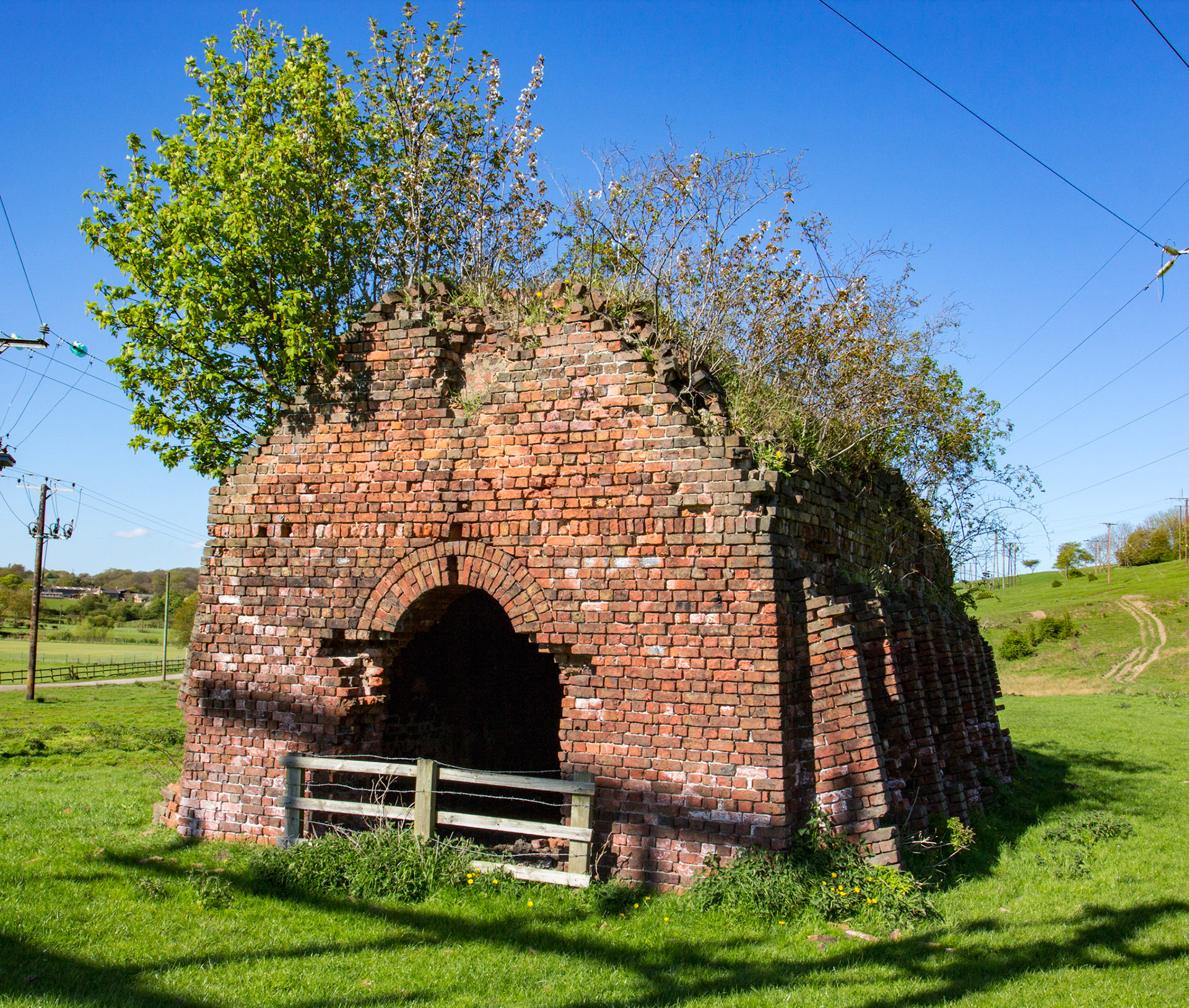 Old Brick &amp; Tile Kiln near Kepier Farm, Durham 05 May 2018This brick kiln dates from the 1800s. It is near the Grange farm (Kepier Farm dating 1400-1500s), which provided food to the Abbey in Durham (now Cathedral). Adjacent to Kepier Farm is also the Hospital of St Giles of Kepier, founded in 1180. Please see my other Photographs at: www.jamespdeans.co.uk