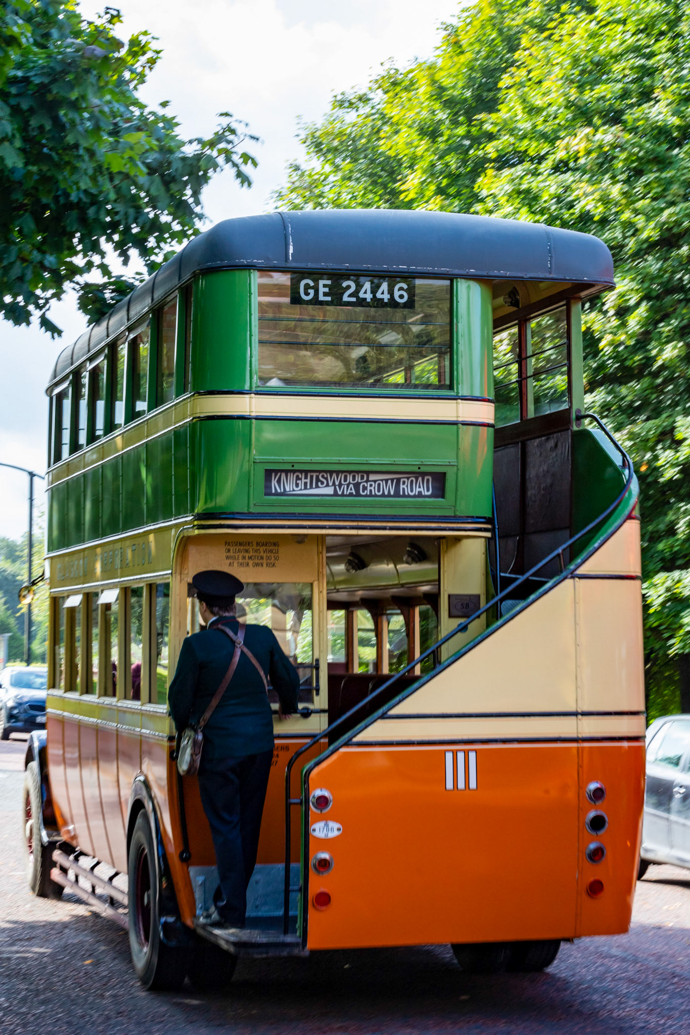 GE2446 Number: 111 1928 Leyland Titan - 100 years of Glasgow Corporation Motorbuses at the People's Palace Glasgow 03 August 2024