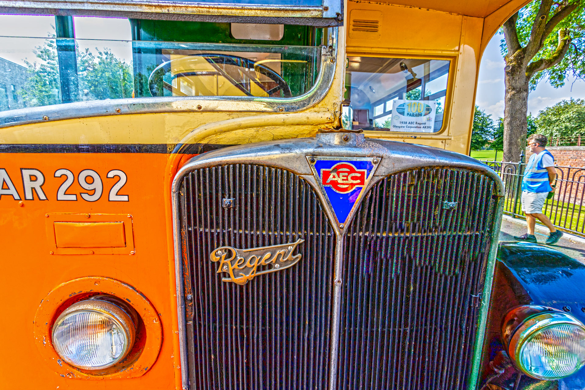 BUS181 Number: AR292 AEC Regent 1938 - 100 years of Glasgow Corporation Motorbuses at the People's Palace Glasgow 03 August 2024