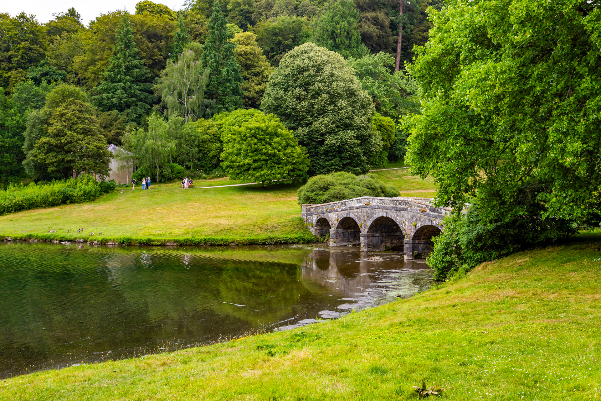 The Palladian Bridge, Stourhead Estate, Wiltshire 28 June 2023