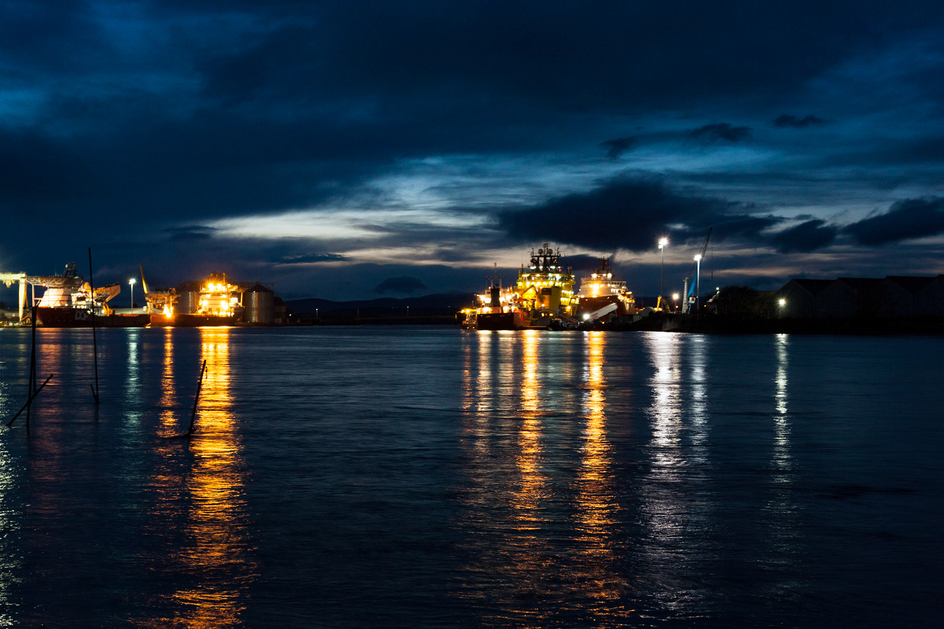 Montrose Docks viewed from the end of River Street in Ferryden. Please see my other Photographs at: www.jamespdeans.co.uk. Please follow me on Twitter - @JamesatSS