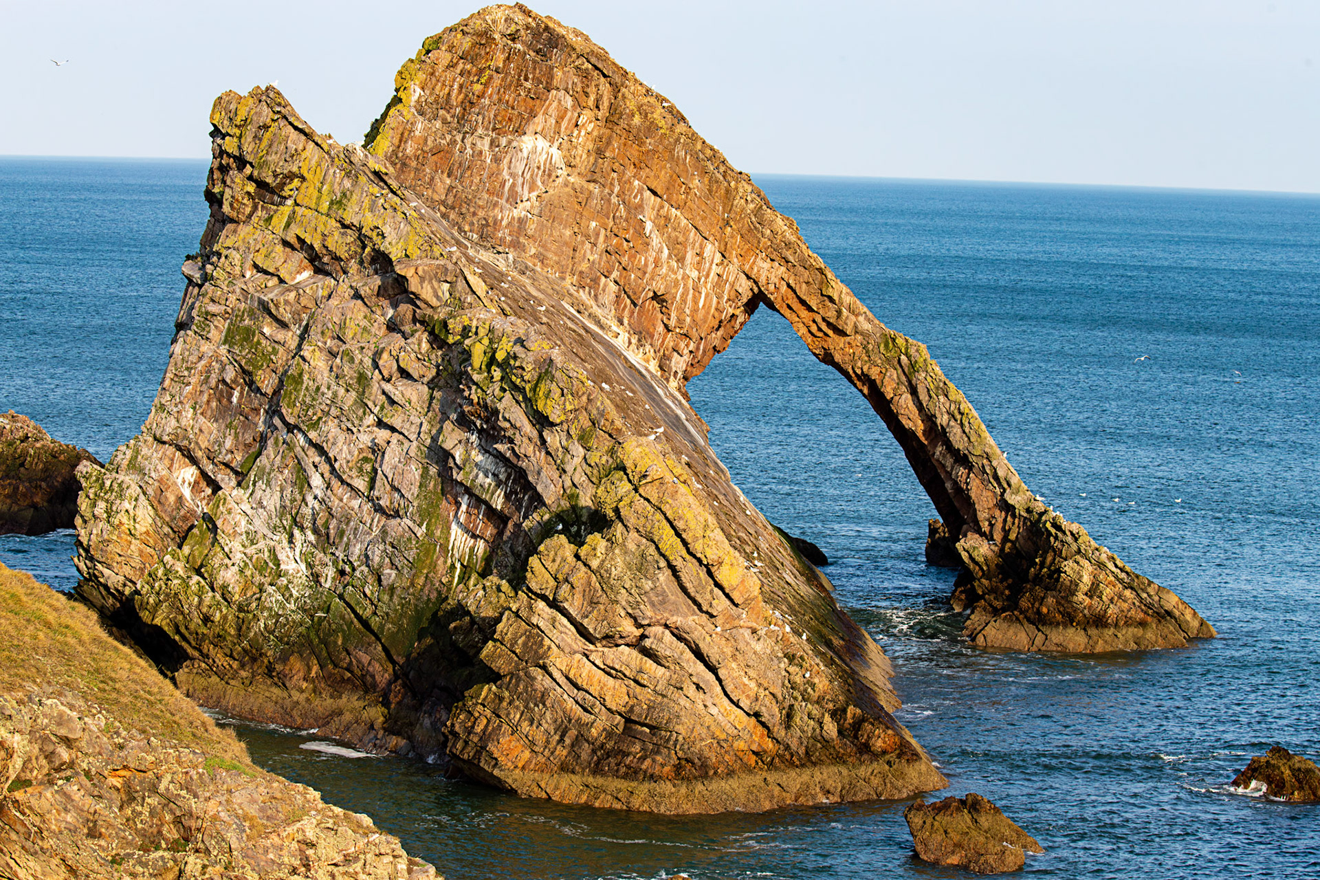 Bow Fiddle Rock at Portknockie 05 March 2026