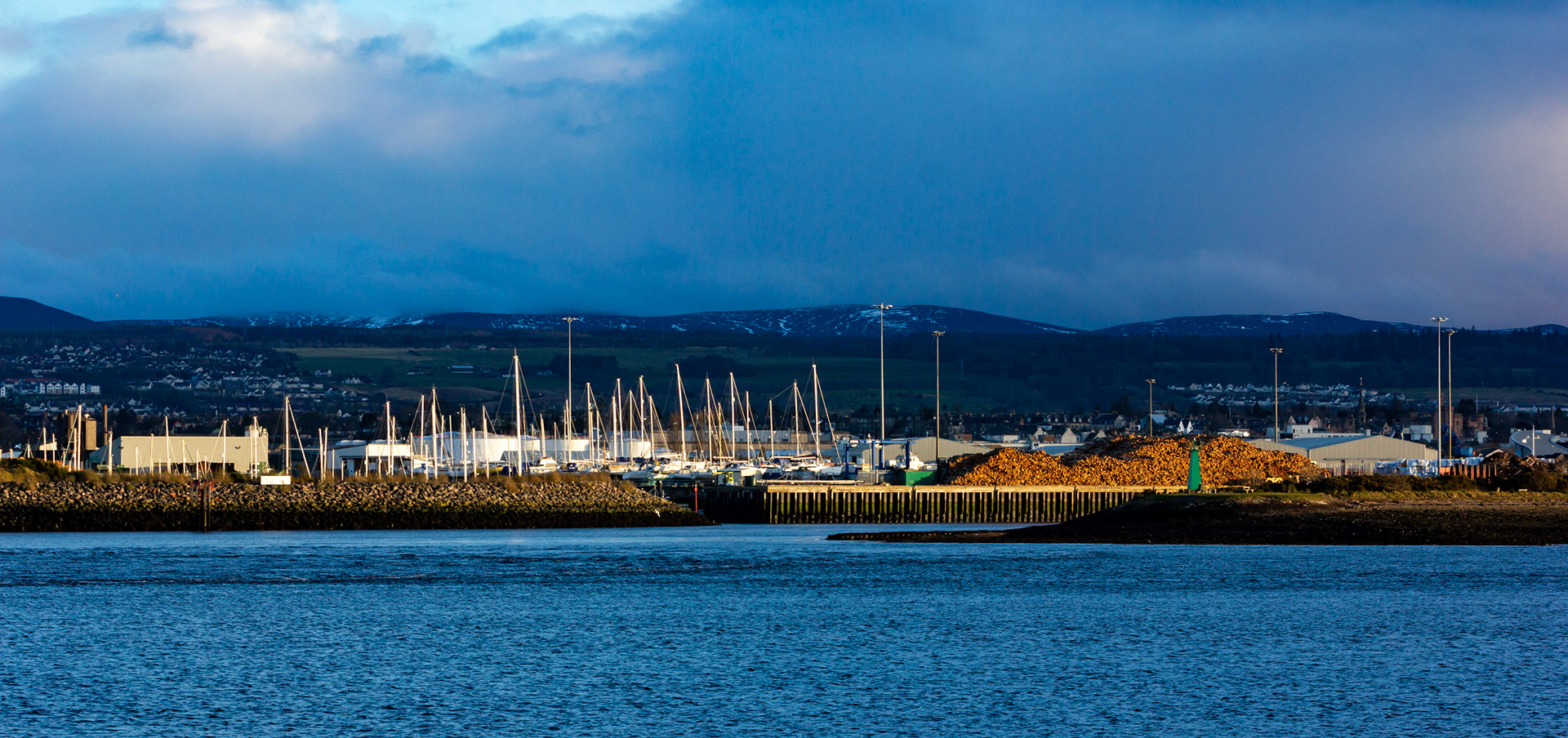 Inverness Docks viewed from North Kessock 08 March 2020 Please see my other photos at JamesPDeans.co.uk