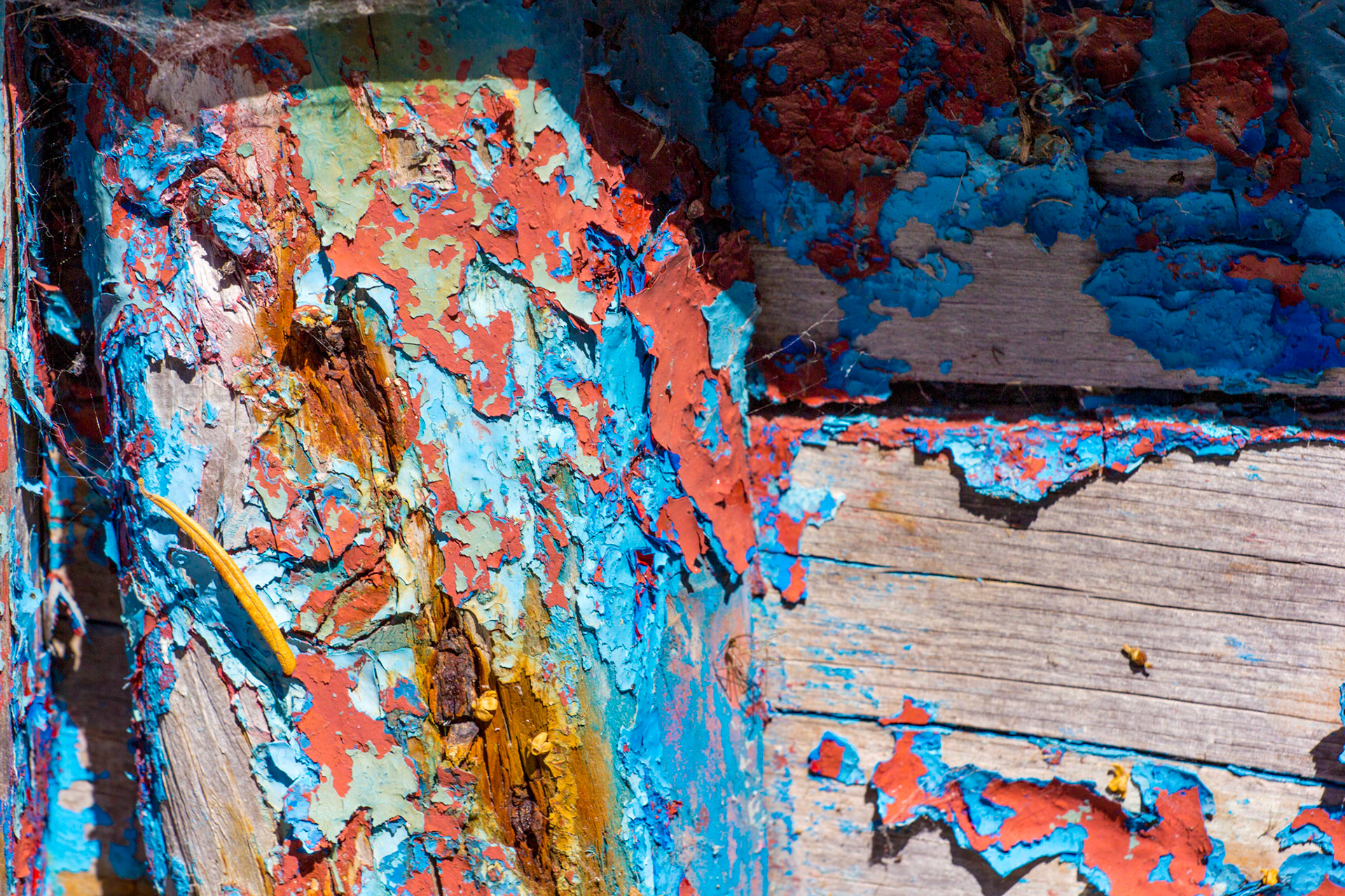 Old paint on a boat in Fuzeta