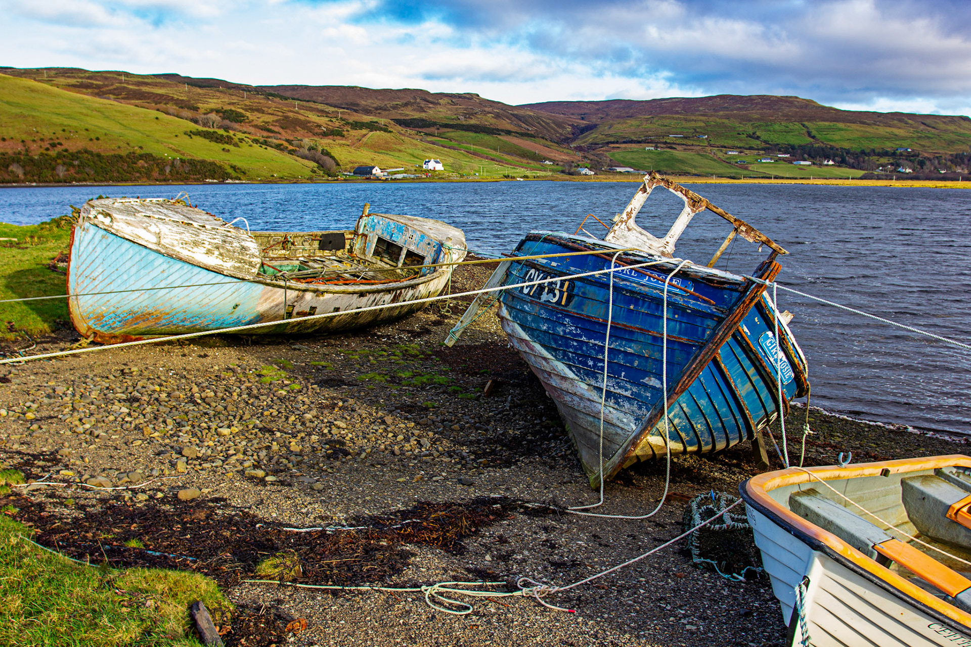 Boats at Satran, Skye 14 November 2025