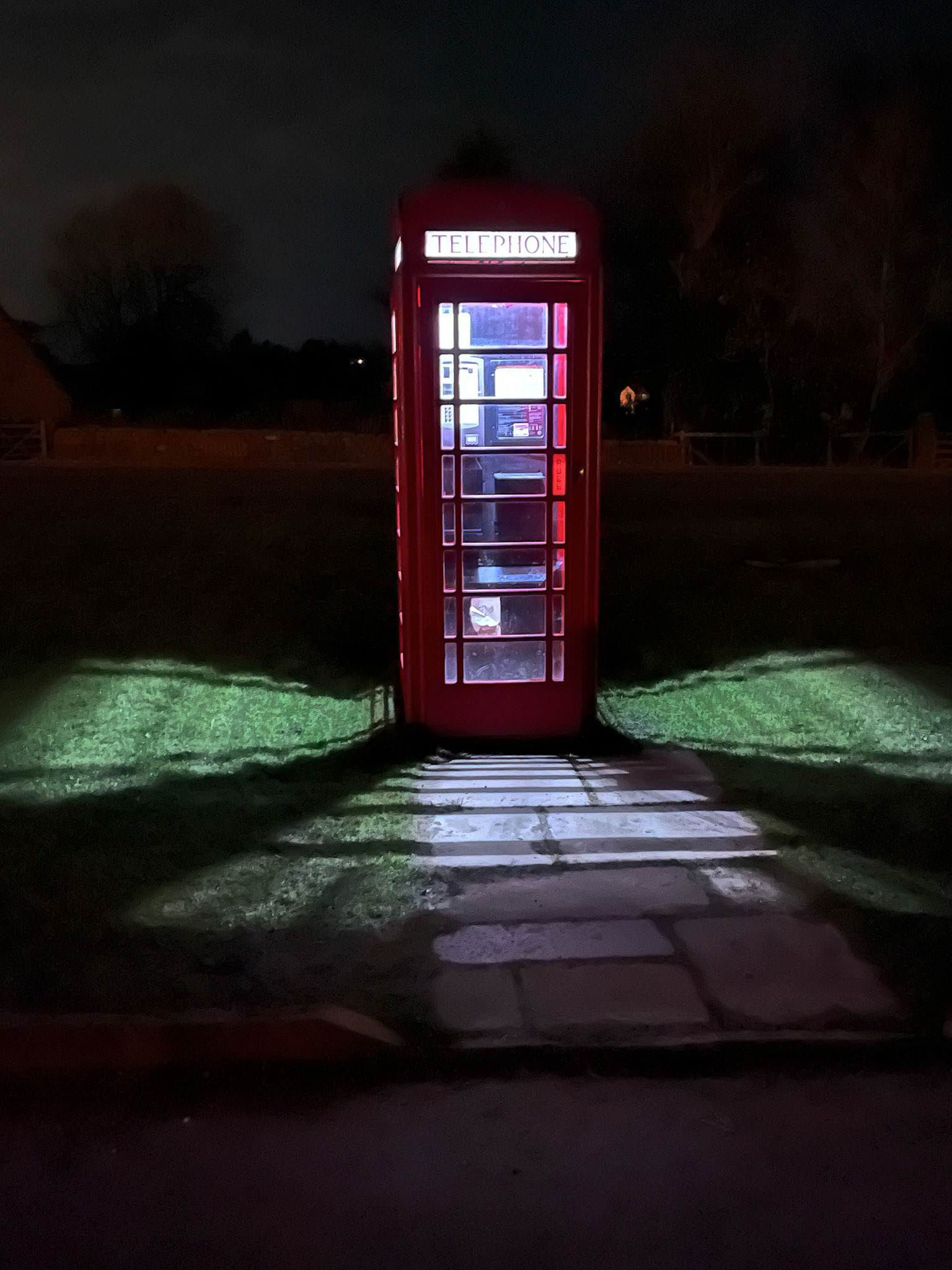 Phone Box at night - Goathland 23 March 2026
