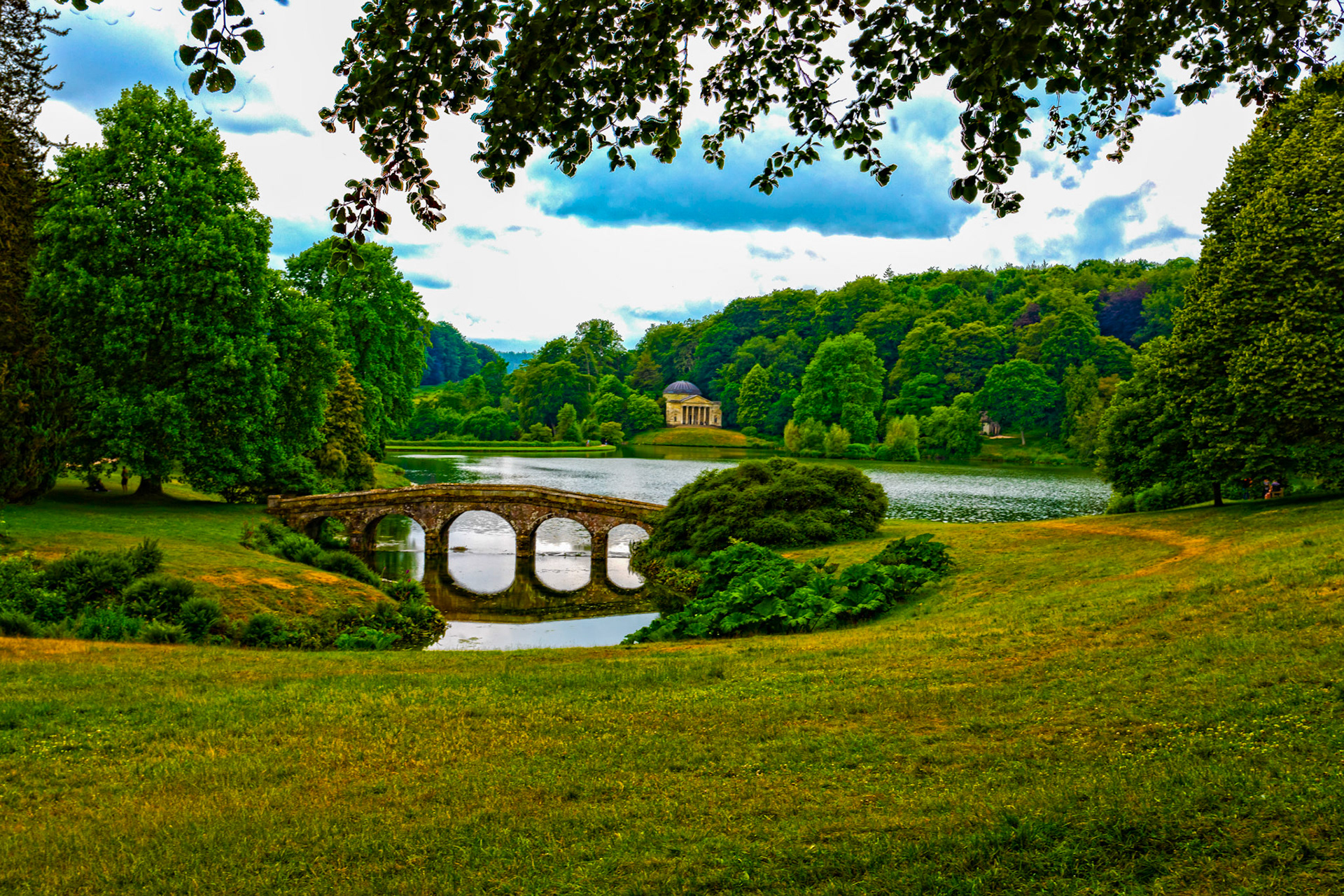 The Palladian Bridge, Stourhead Estate, Wiltshire 28 June 2023