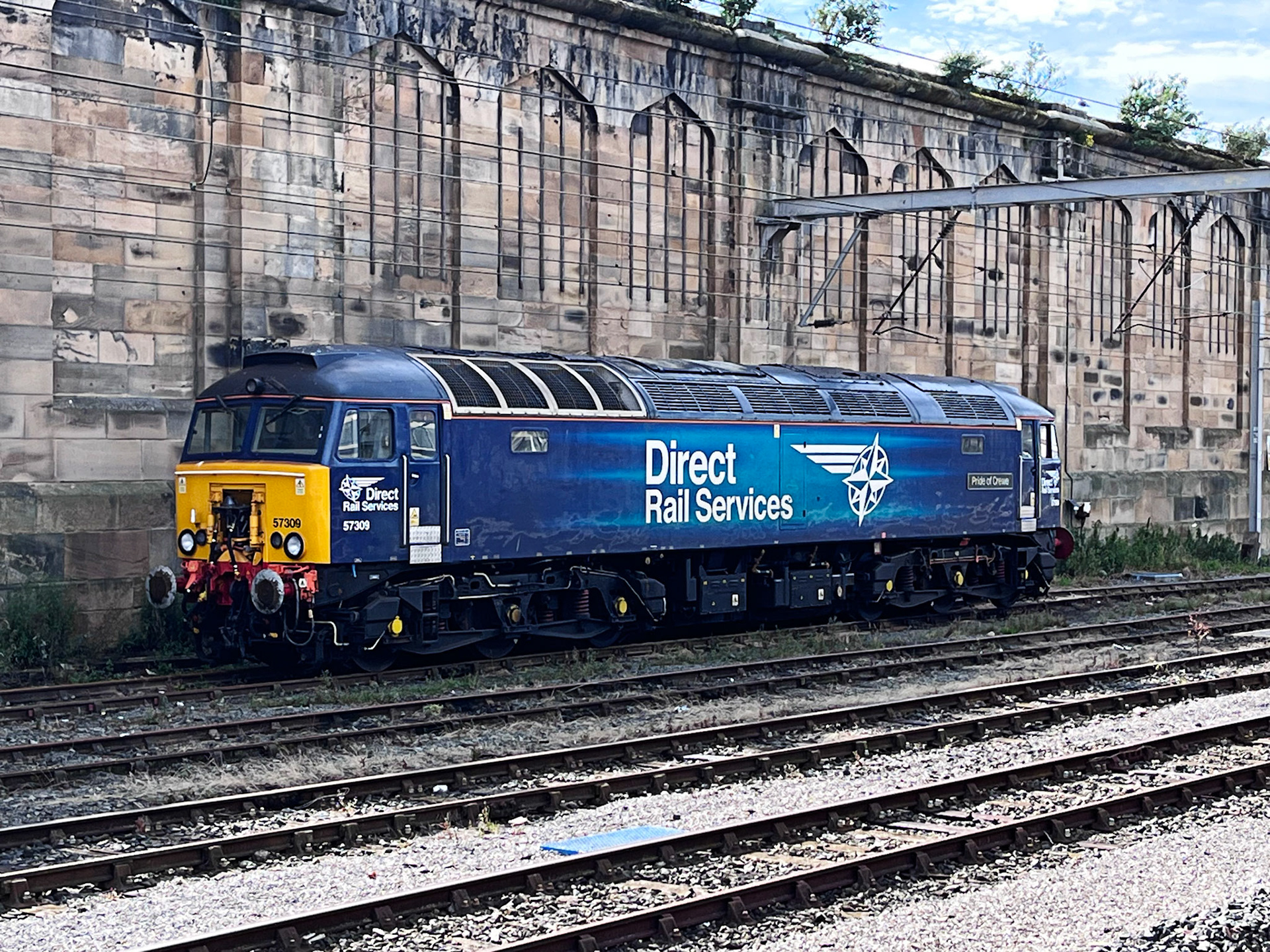 Trains in Carlisle Railway Station on 10 July 2025