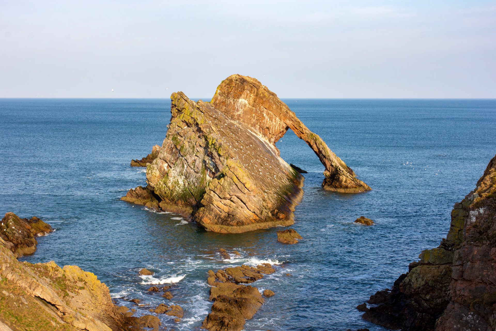 Bow Fiddle Rock at Portknockie 05 March 2026