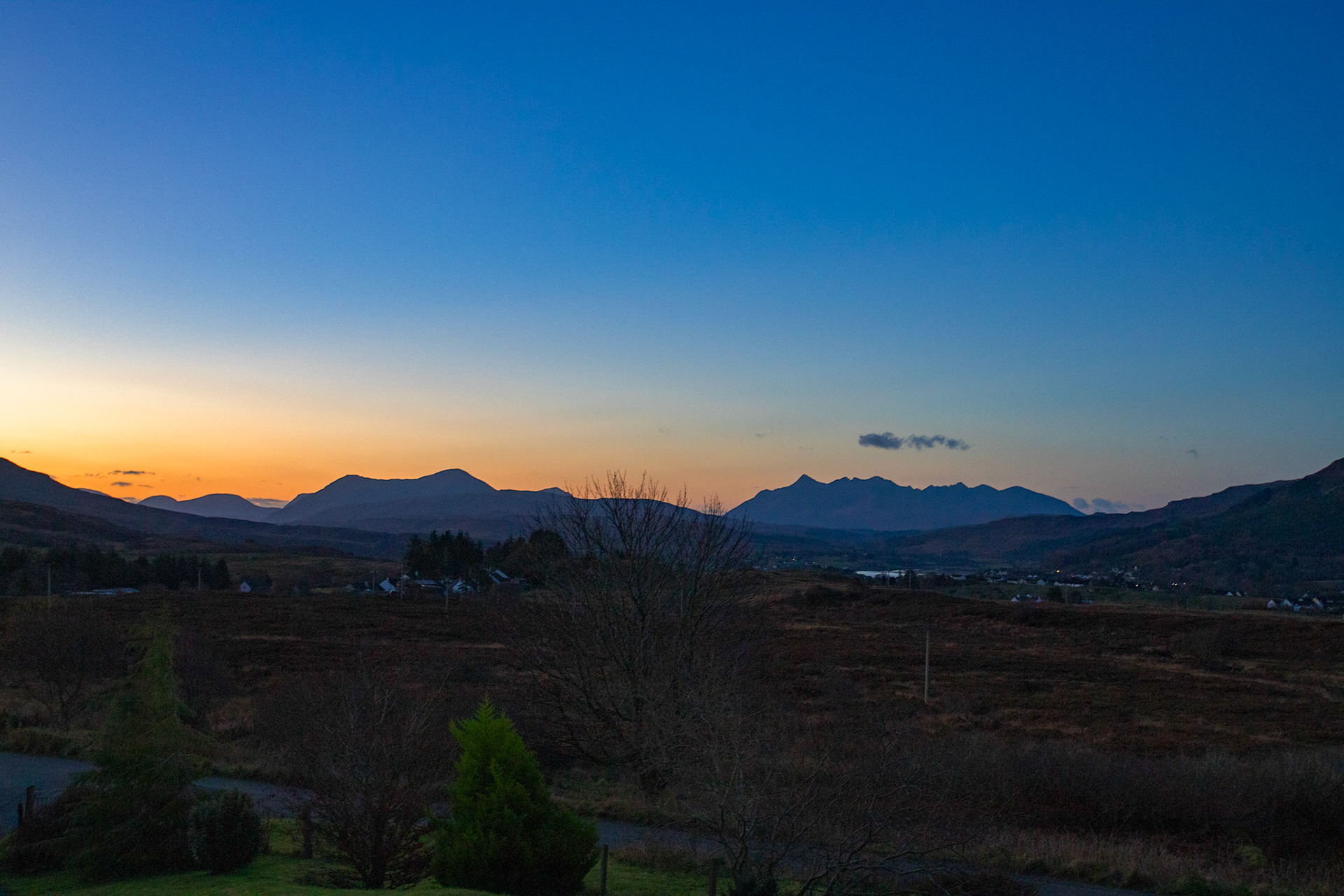Sunrise at Portree, Skye 15 November 2025