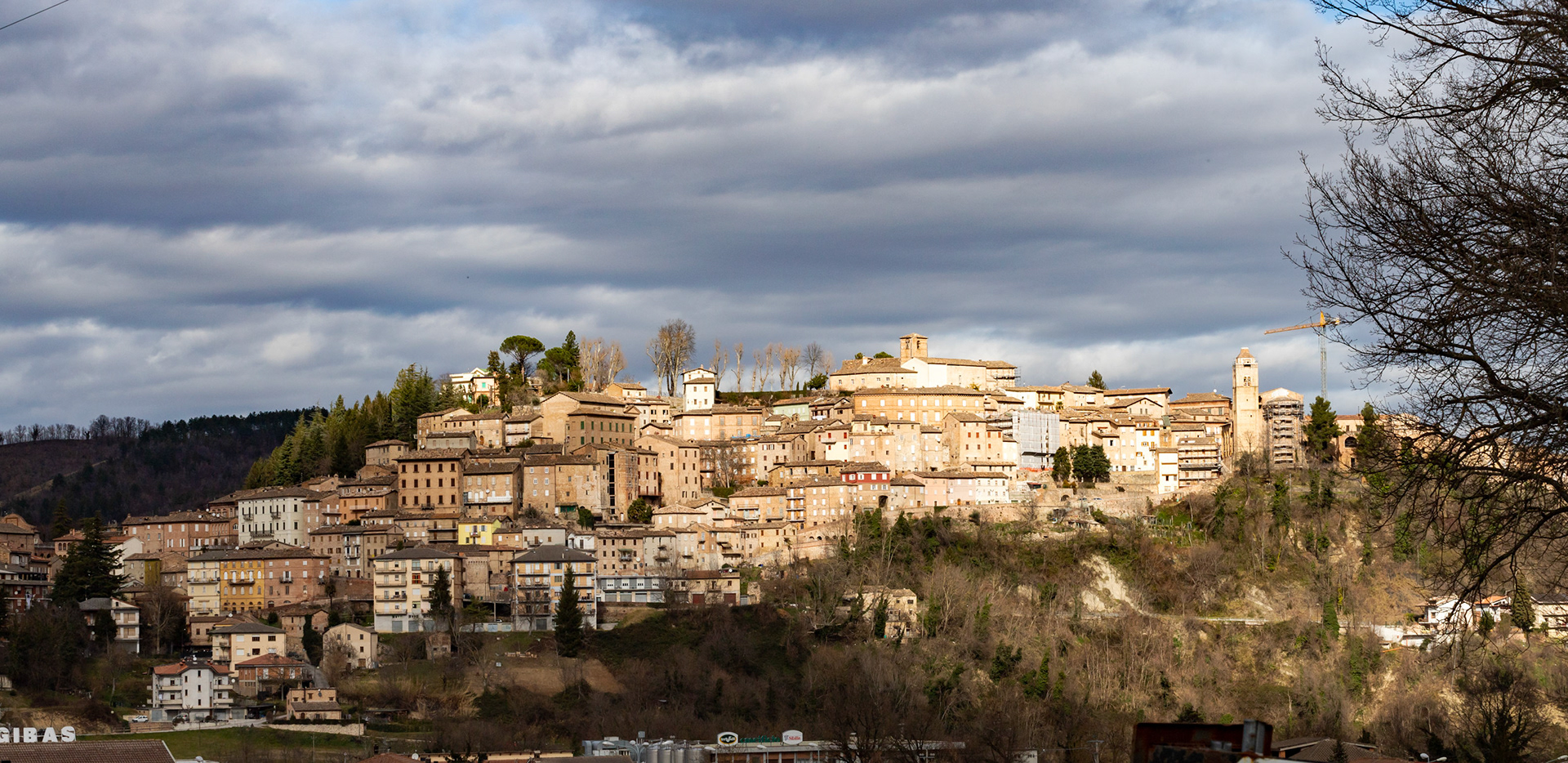 Amandola in the Sibillini Mountains 01 February 2020
