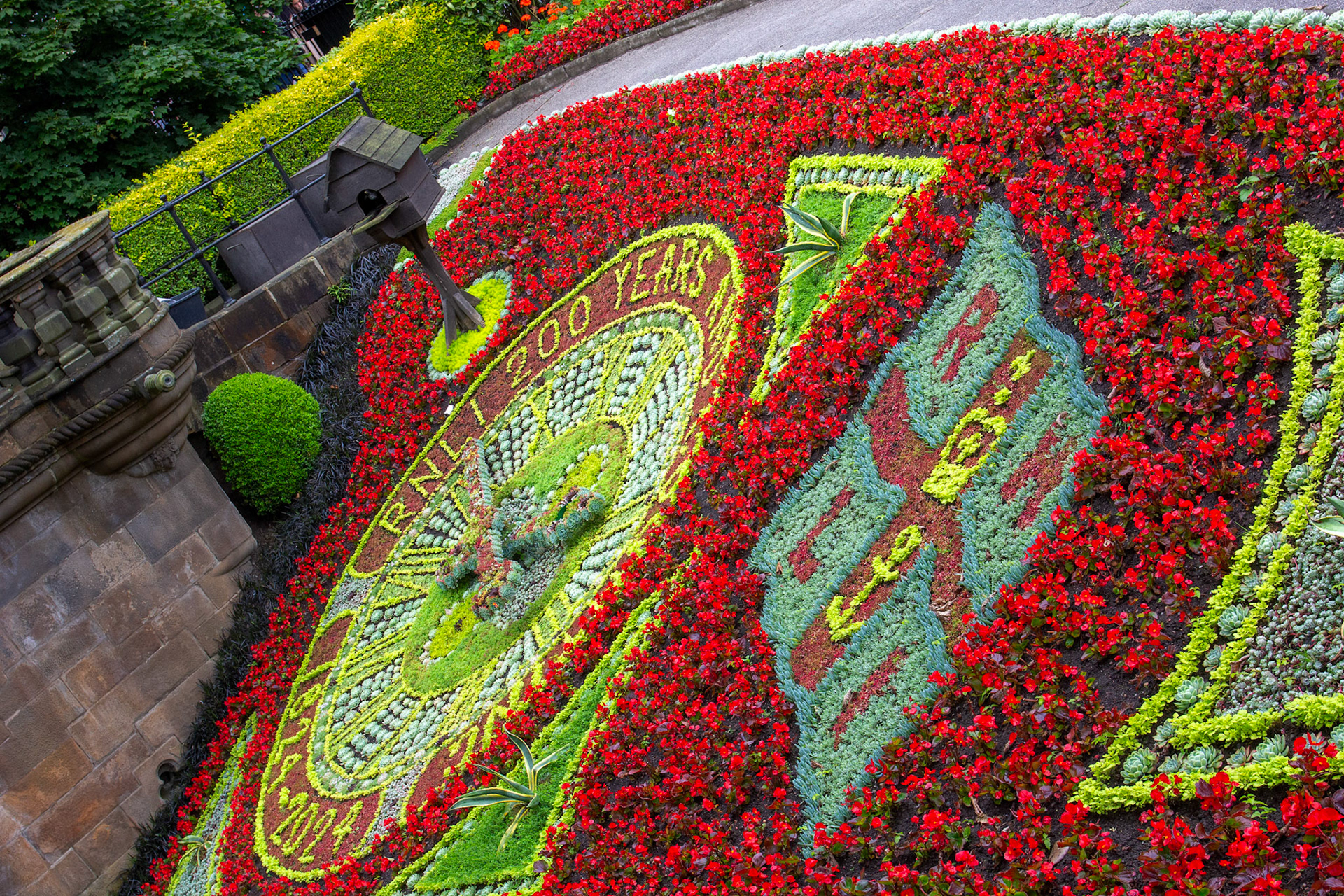Edinburgh - Floral Clock - RNLI 200 years of saving lives at sea. 27 July 2024