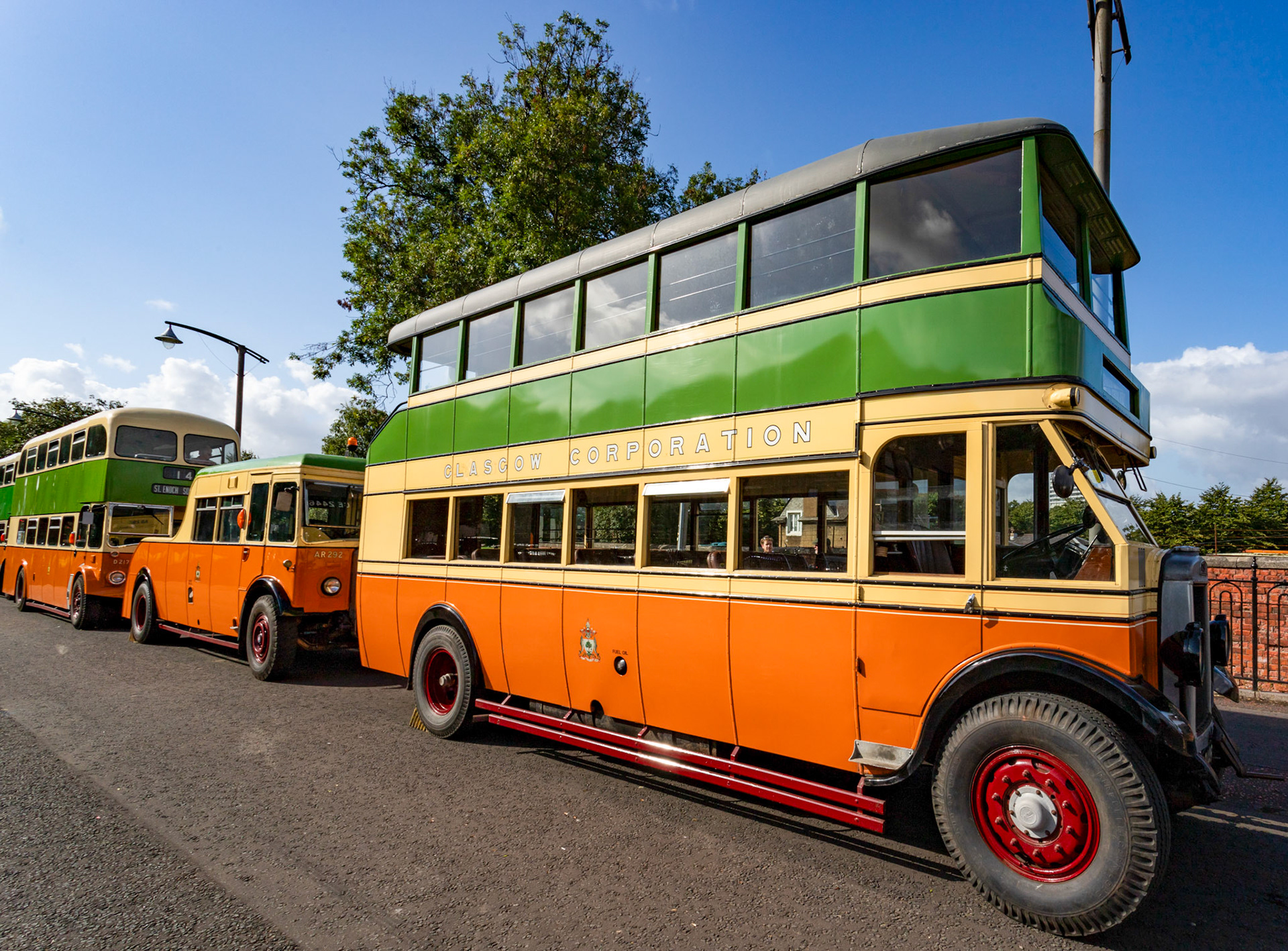 GE2446 Number: 111 1928 Leyland Titan - 100 years of Glasgow Corporation Motorbuses at the People's Palace Glasgow 03 August 2024