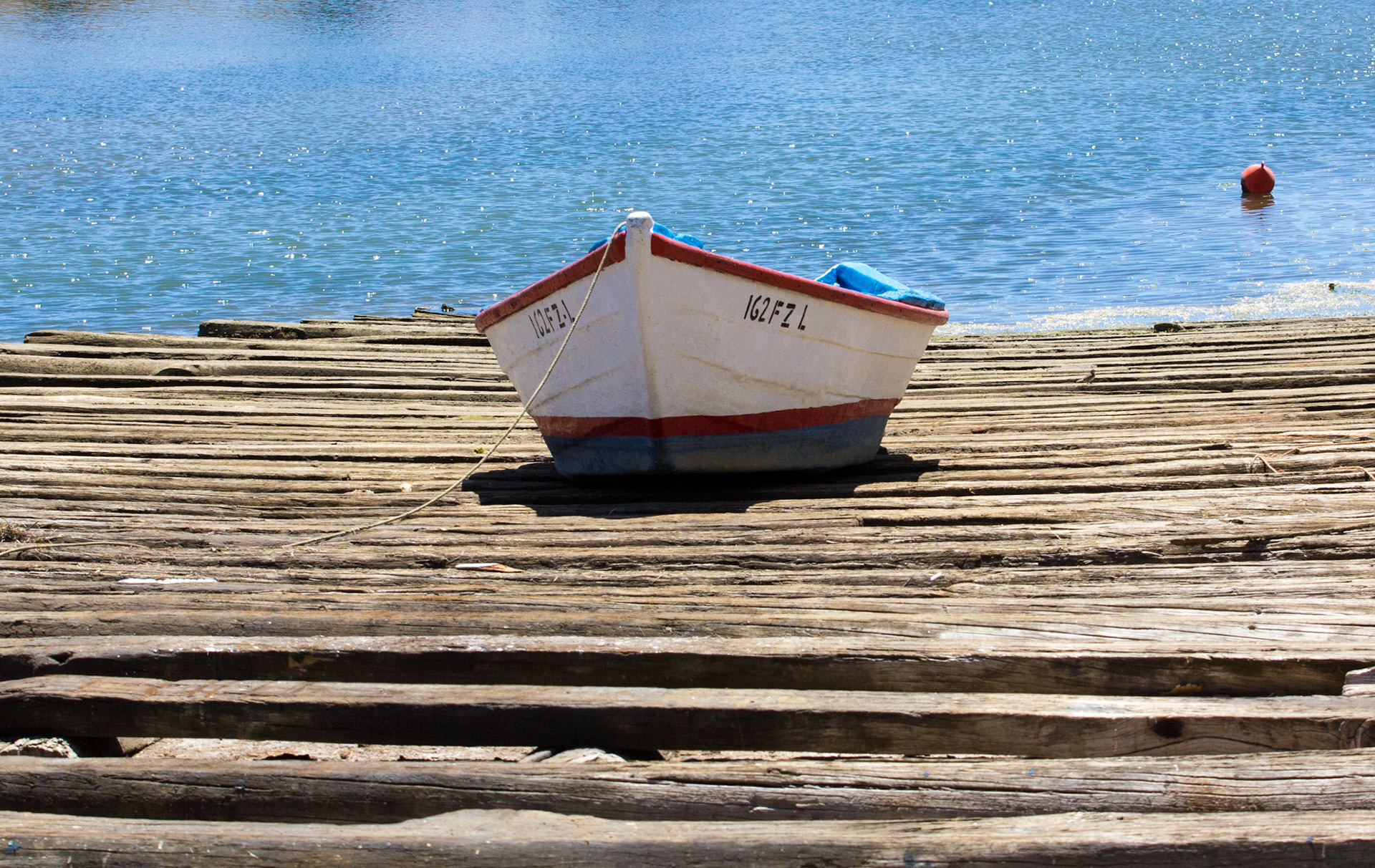 Boat on the slipway at FusetaPlease see my Photographs of Portugal at: http://www.jamespdeans.co.uk/p116503744