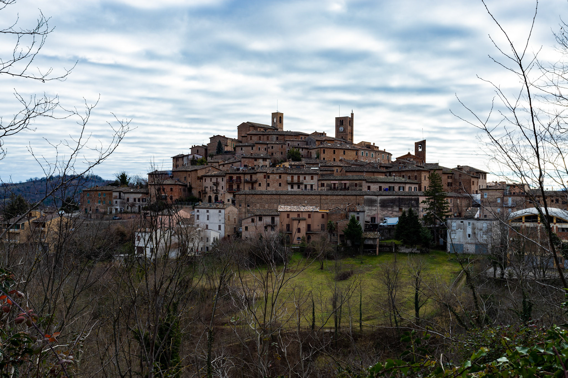 Sarnano in the Sibillini Mountains 01 February 2020