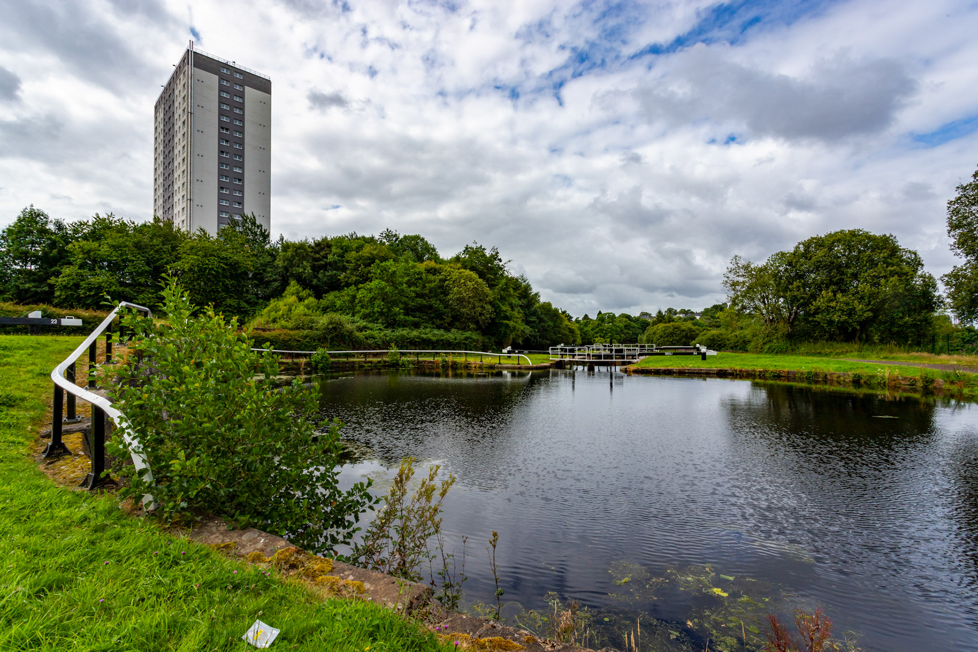 Maryhill Locks on the Forth &amp; Clyde Canal. 03 August 2024.