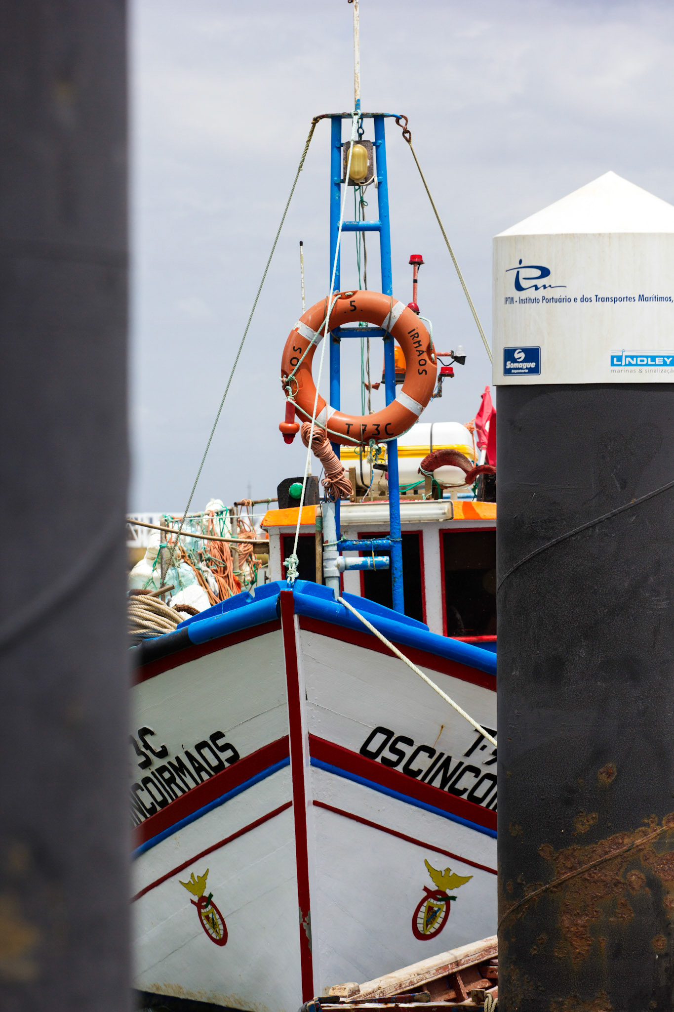 Fishing Boats at the pontoon in Santa Luzia