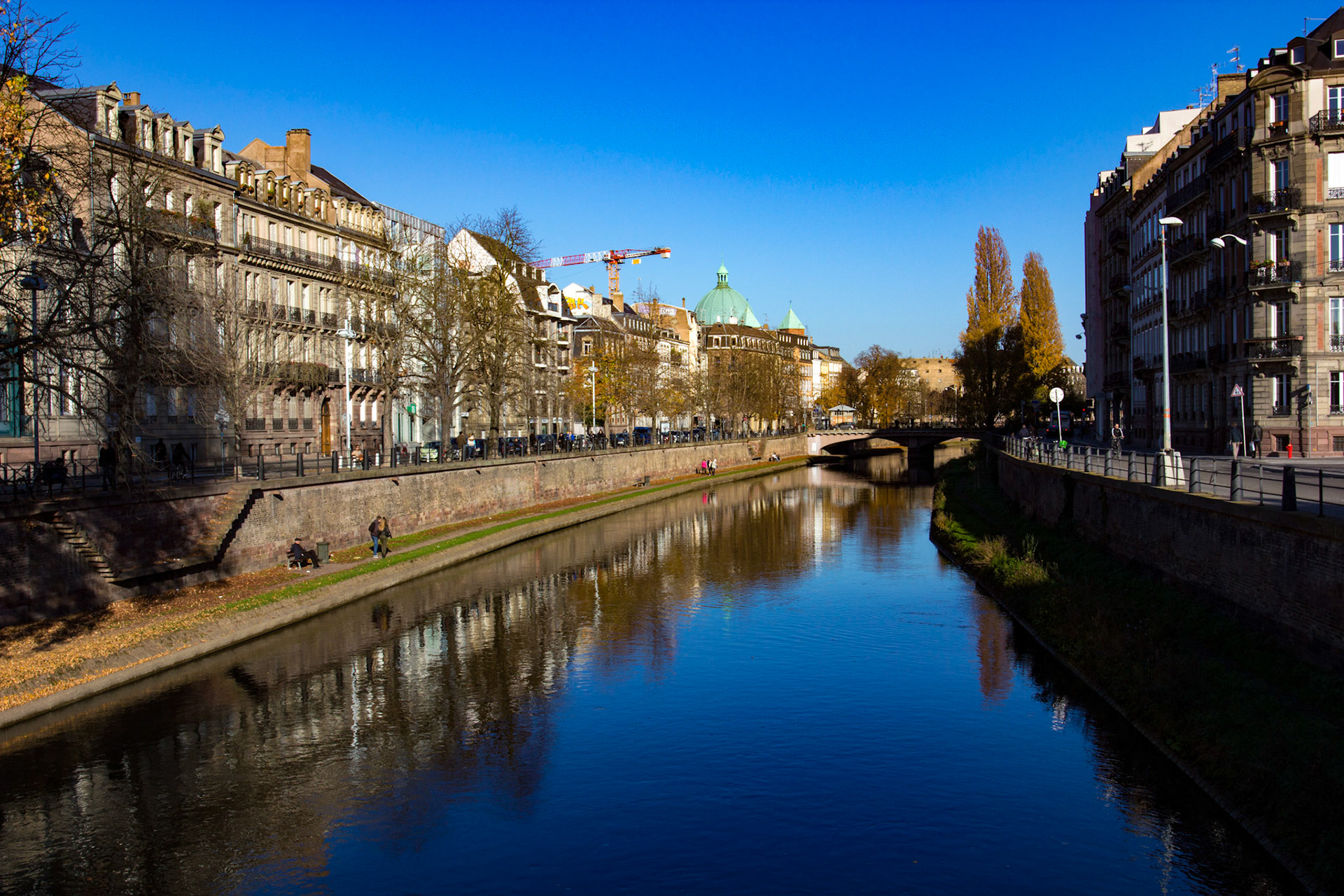 Another of the main waterways through Strasbourg.