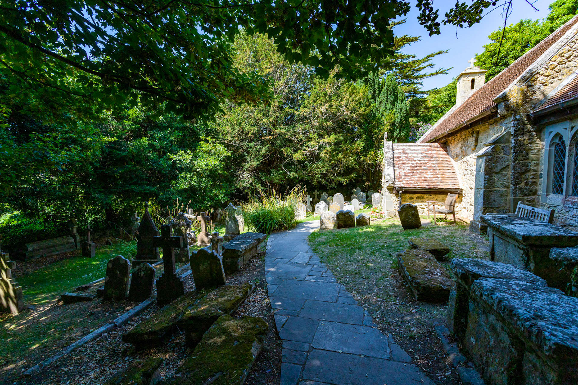 Old St Boniface Church Bonchurch Ventnor IOW 19  July 2022