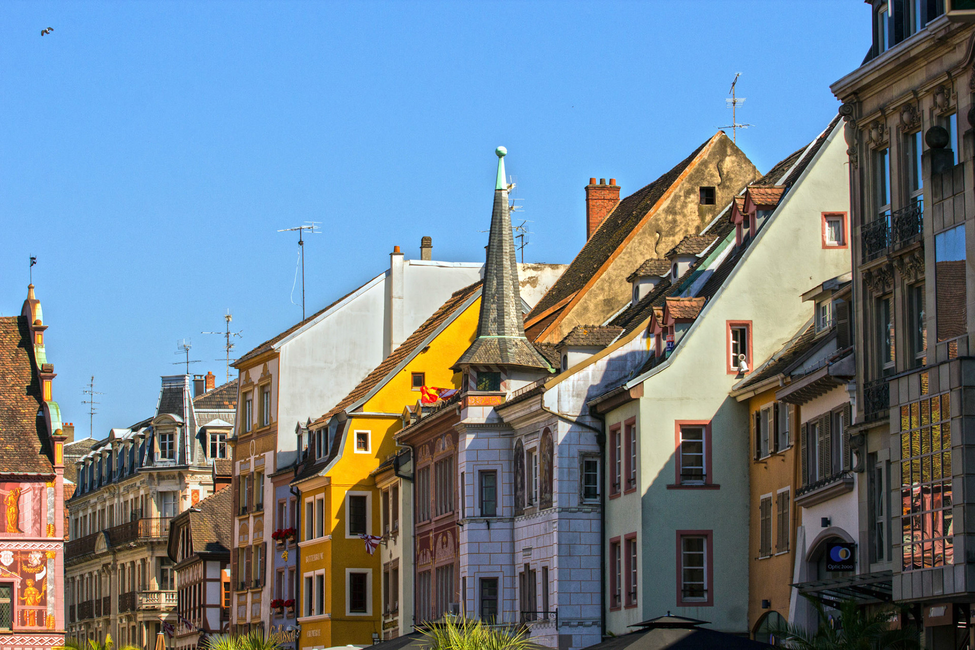 Mulhouse - some of the buildings around the main square. Please see my other Photographs at: http://www.jamespdeans.co.uk/