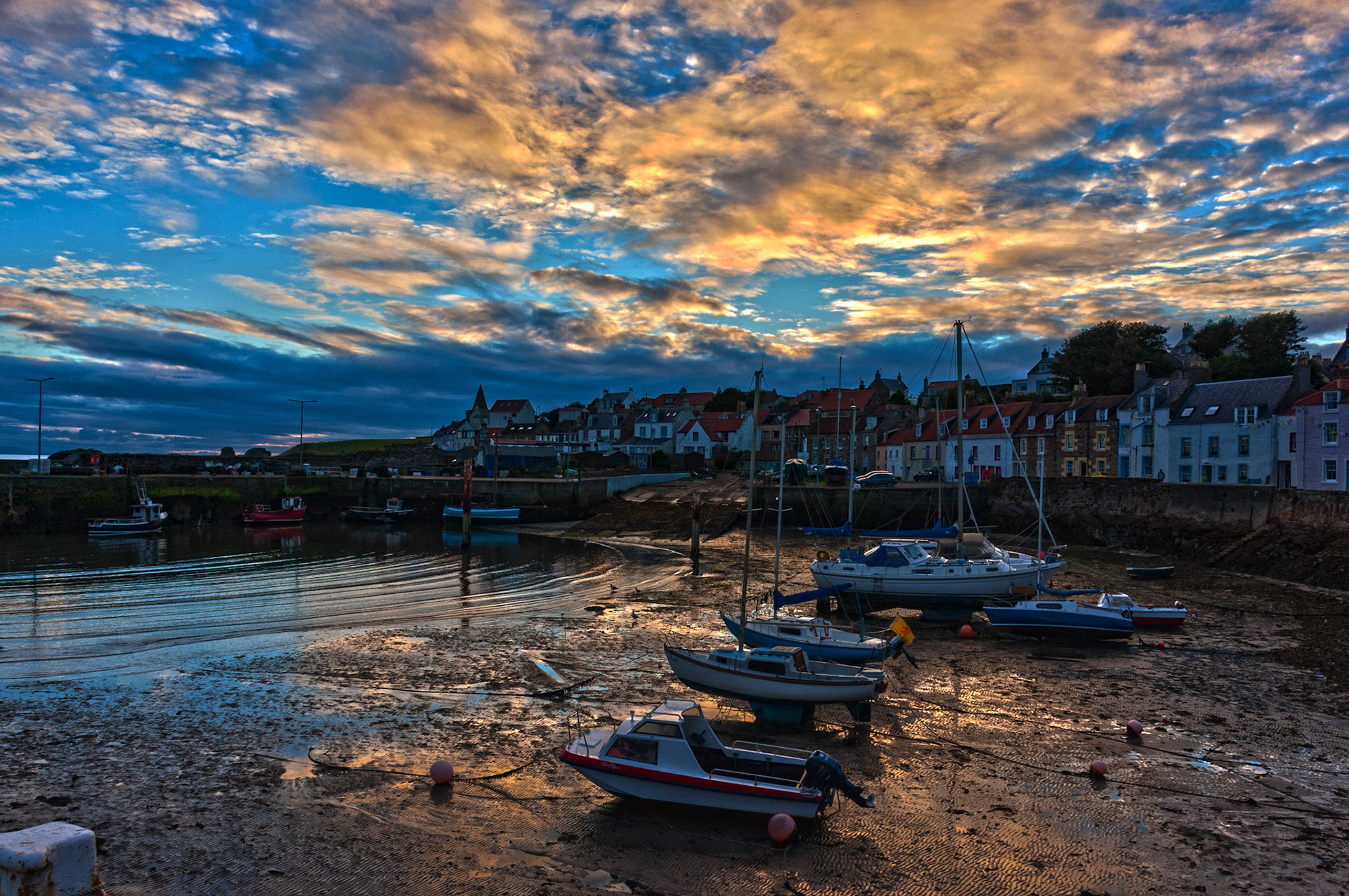 St Monans Harbour at Sunset Please see my other Photographs at: www.jamespdeans.co.uk