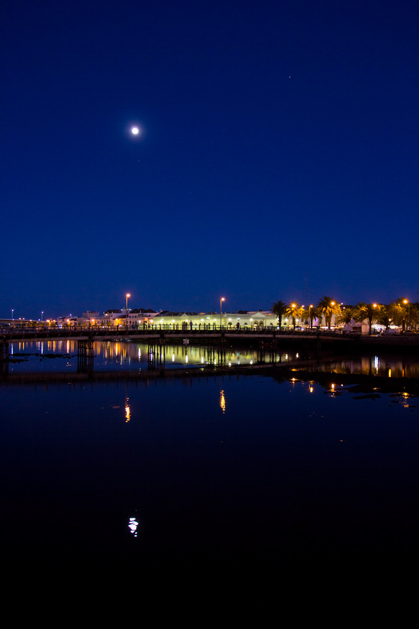 Reflections of the old fish market in the Gilão River (Tavira, Algarve, Portugal). Tavira is a really wonderful olf town, in an amazing area, which is full of wild life.