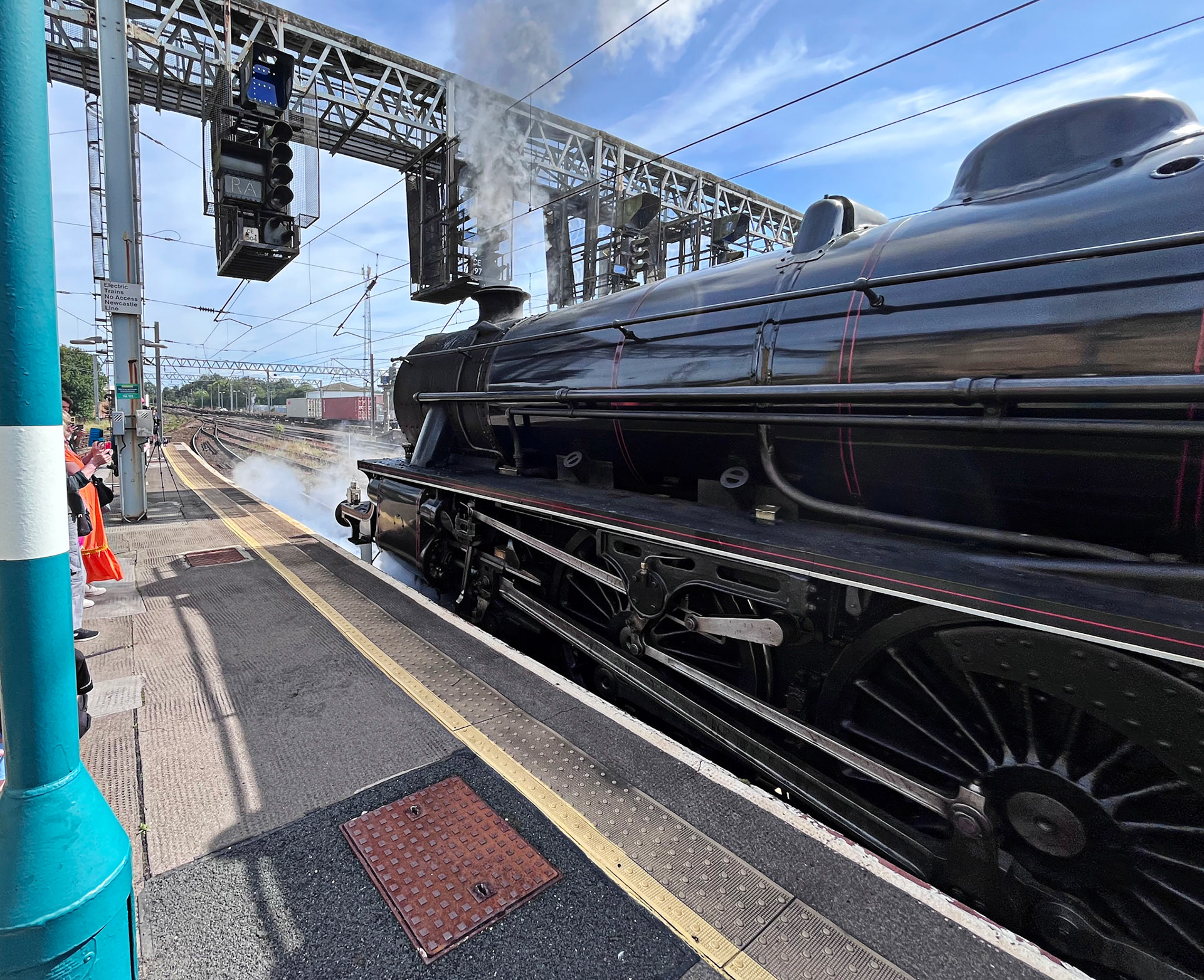 Trains in Carlisle Railway Station on 10 July 2025