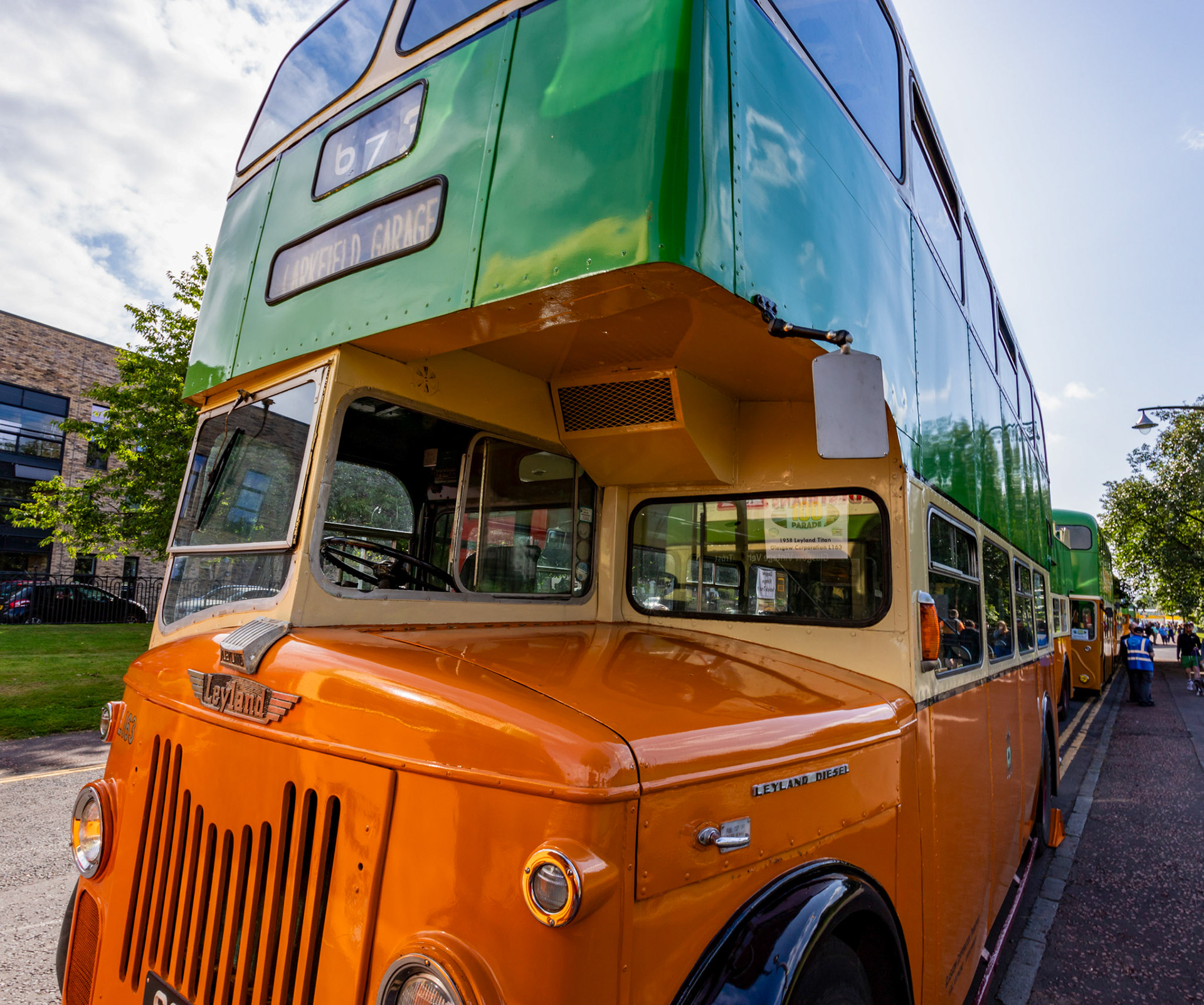 SGD65 Number: L163 Leyland Titan 1958 - 100 years of Glasgow Corporation Motorbuses at the People's Palace Glasgow 03 August 2024