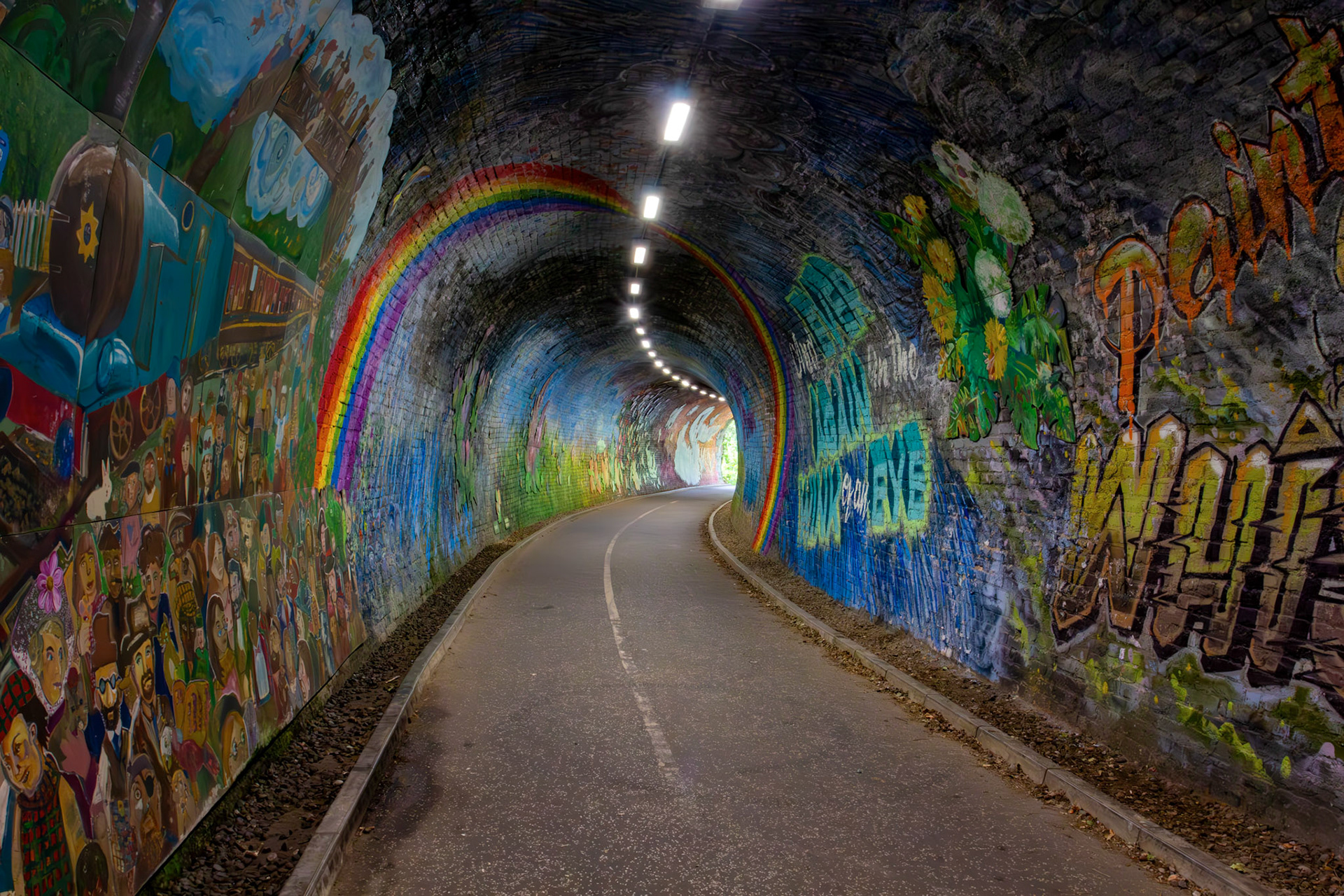 Colinton, Edinburgh 27 April 2026 - Colinton Tunnel. Mural, based on poem by Robert Louis Stevenson