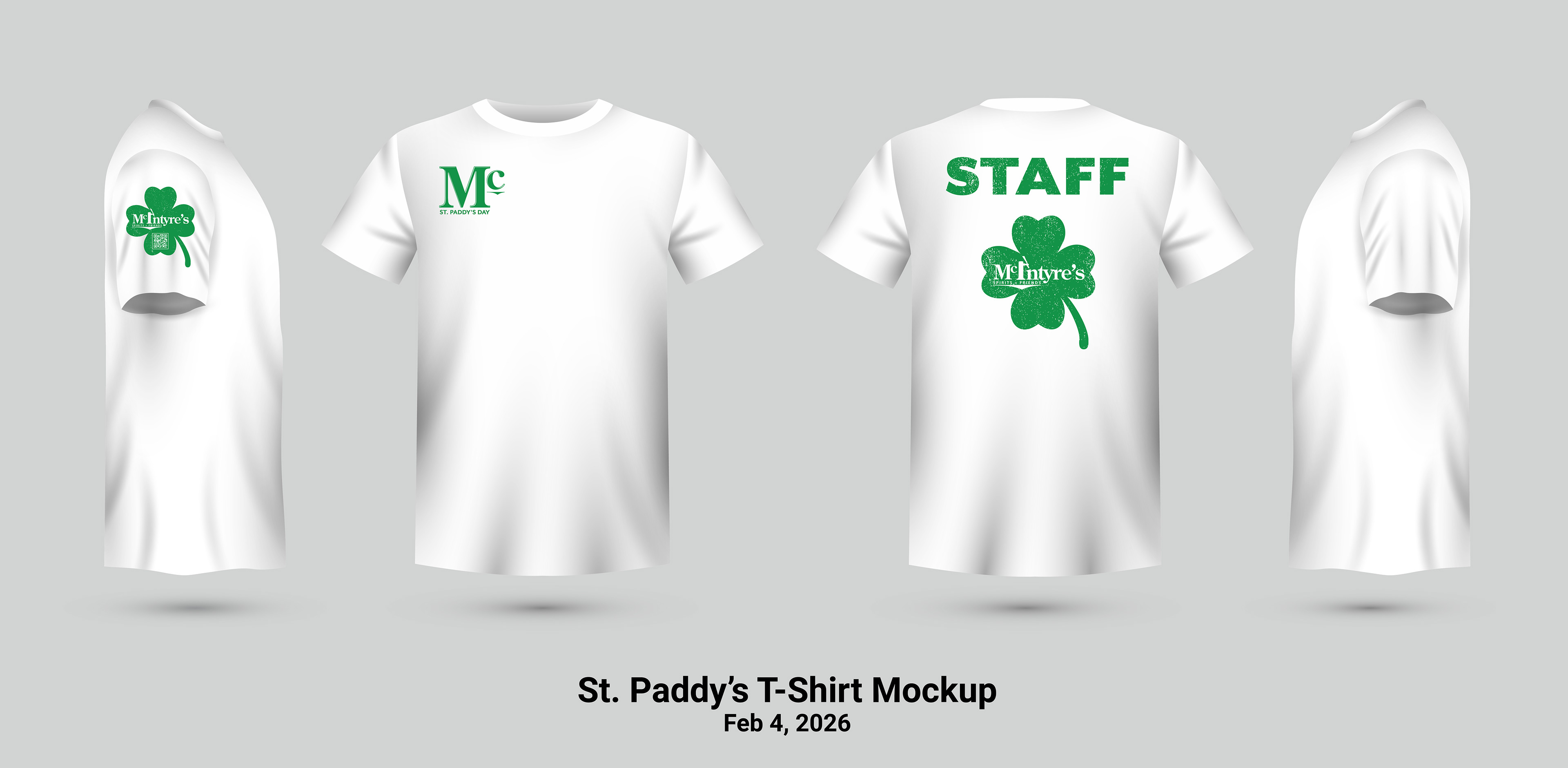 McIntyre's USA St. Paddy's 2026 Staff Tshirts
