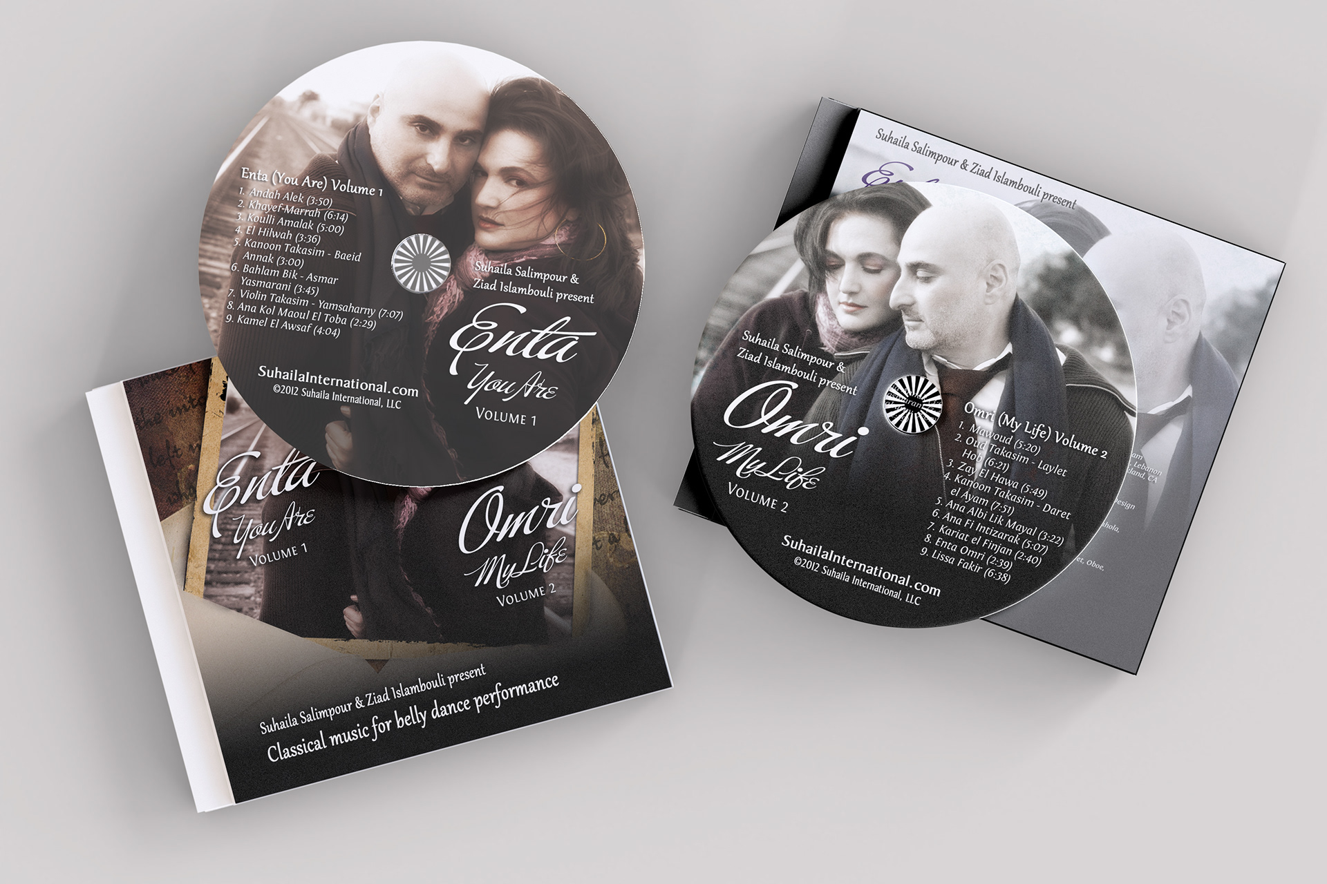 Enta Omri Volume 1 and 2 Package Design