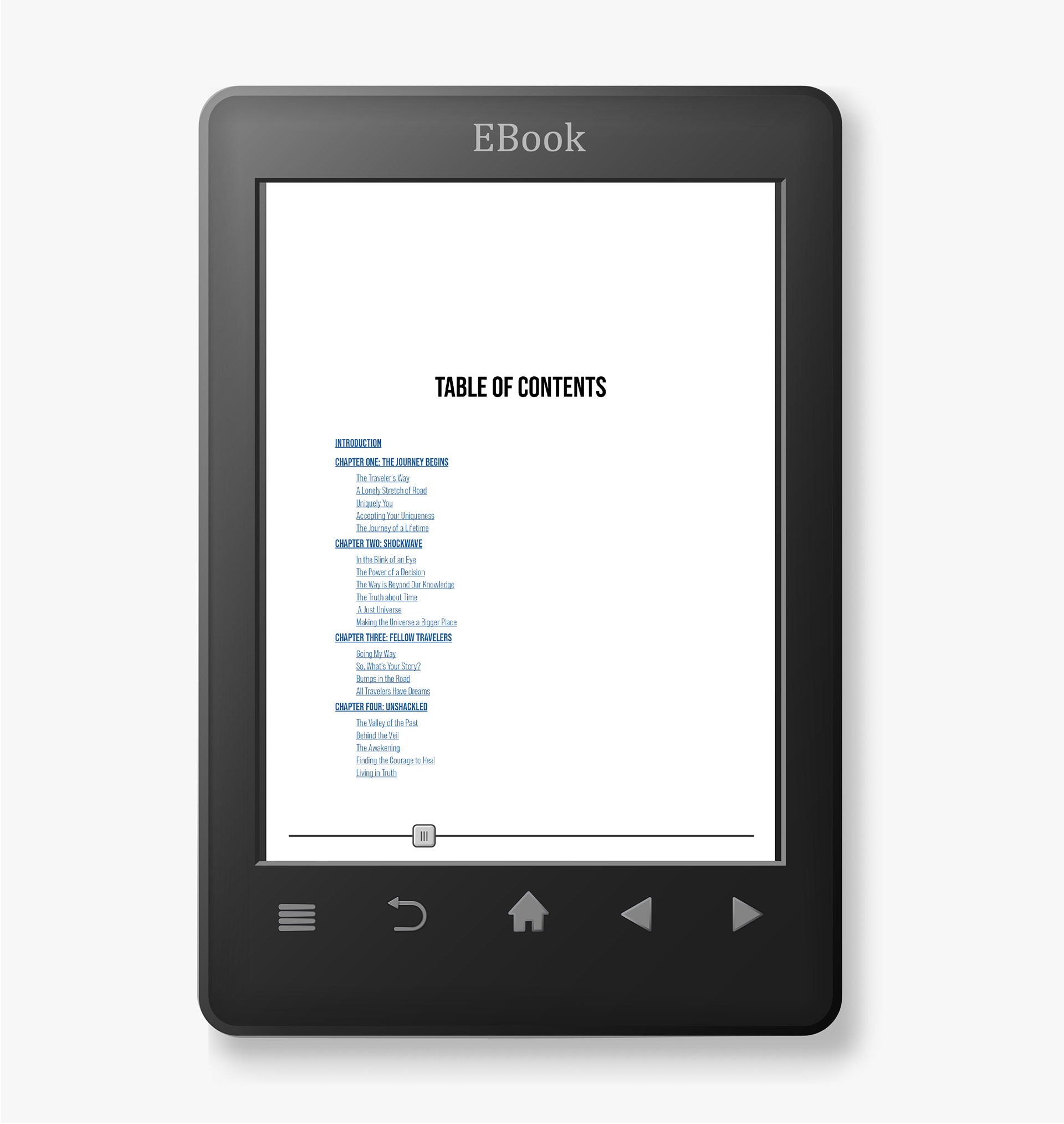 I Am A Better Me eBook Table of Contents Sample Page