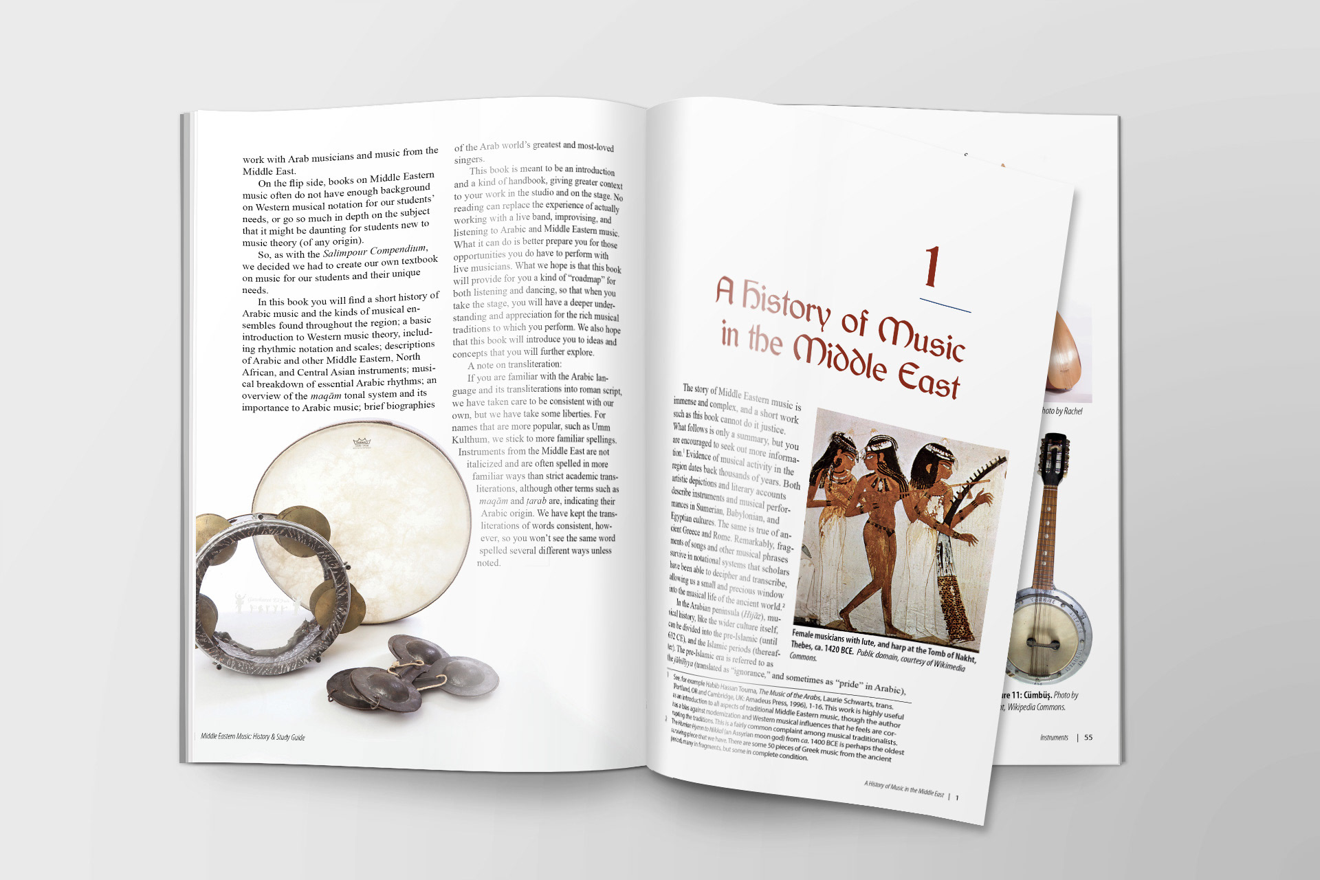 Middle Eastern Music History and Study Guide Sample Page Spread