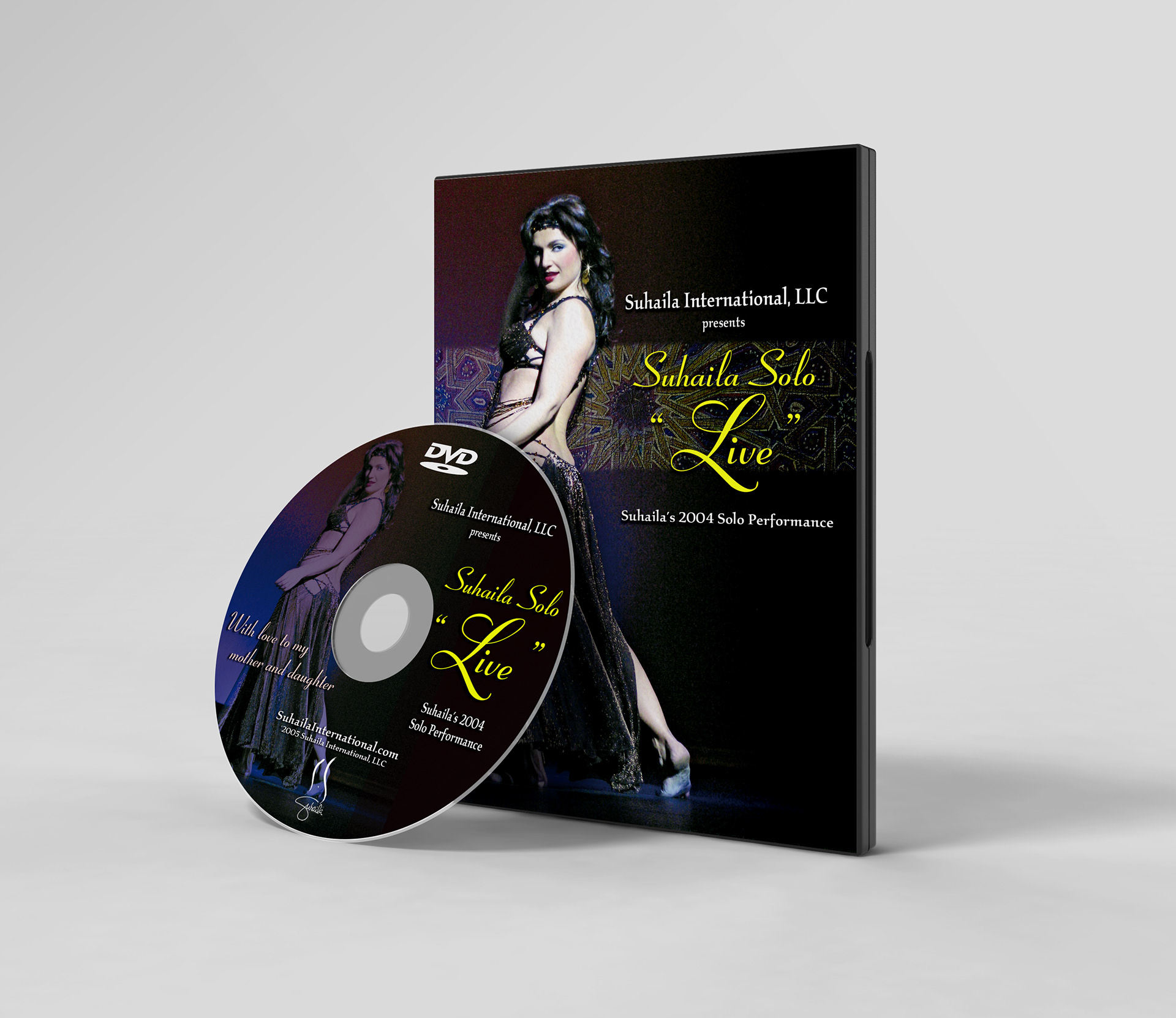 Suhaila Solo Live DVD Package Design