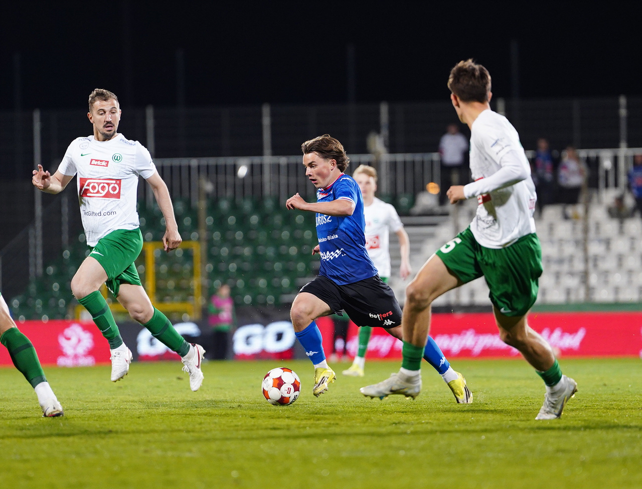 K. Kolanko of  in attack against Warta Poznan, March 2026