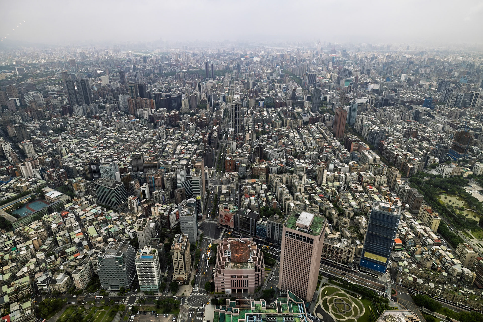 View from the top of B101, Taipei, Taiwan